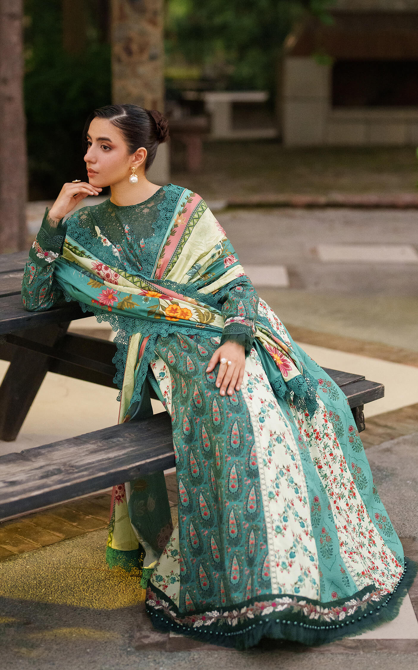 Botanical Breeze-MWL25-10 | 3pcs Embroidered Unstitched Winter