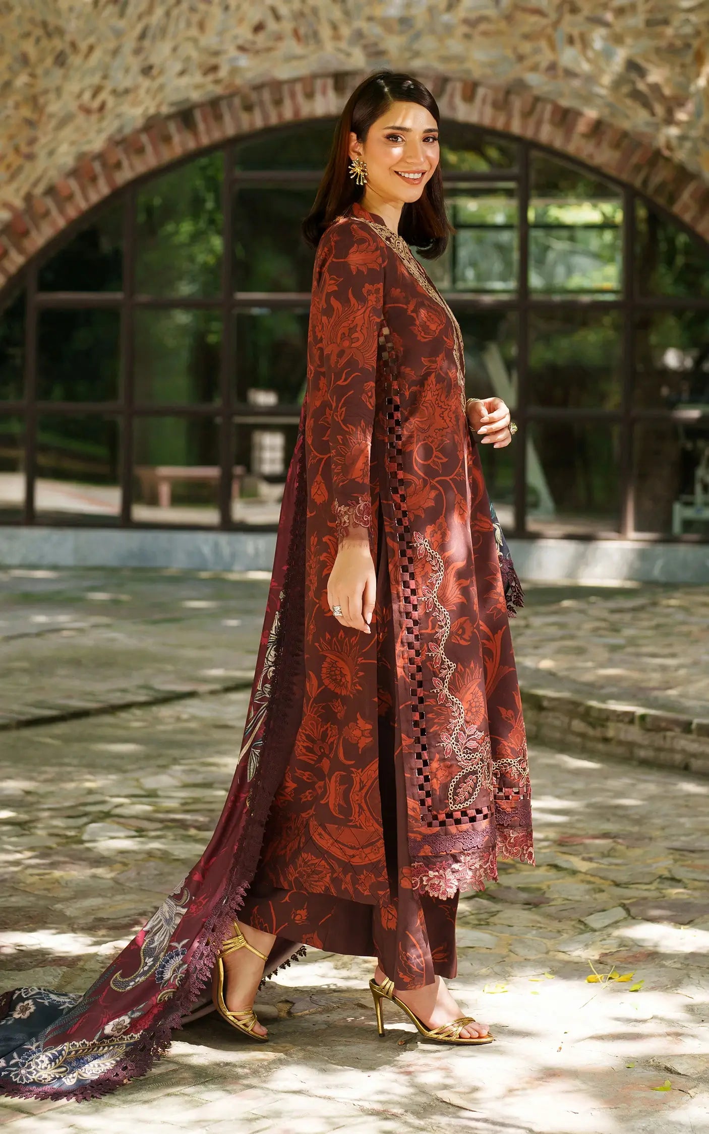 Crimson Chill | 3pcs Embroidered Unstitched Winter
