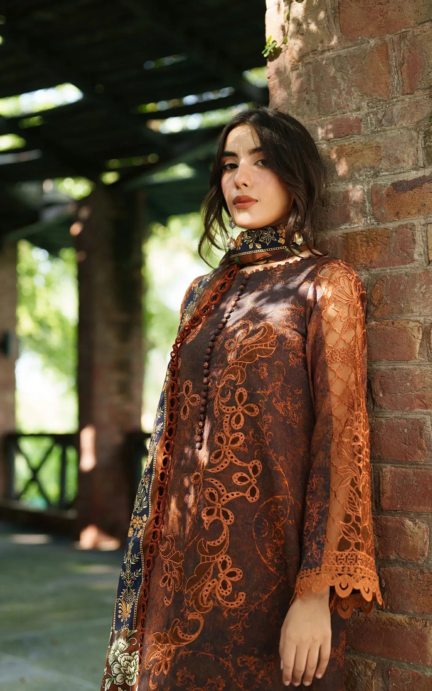 Forest Calm-MWL25-04 | 3pcs Embroidered Stitched Suit