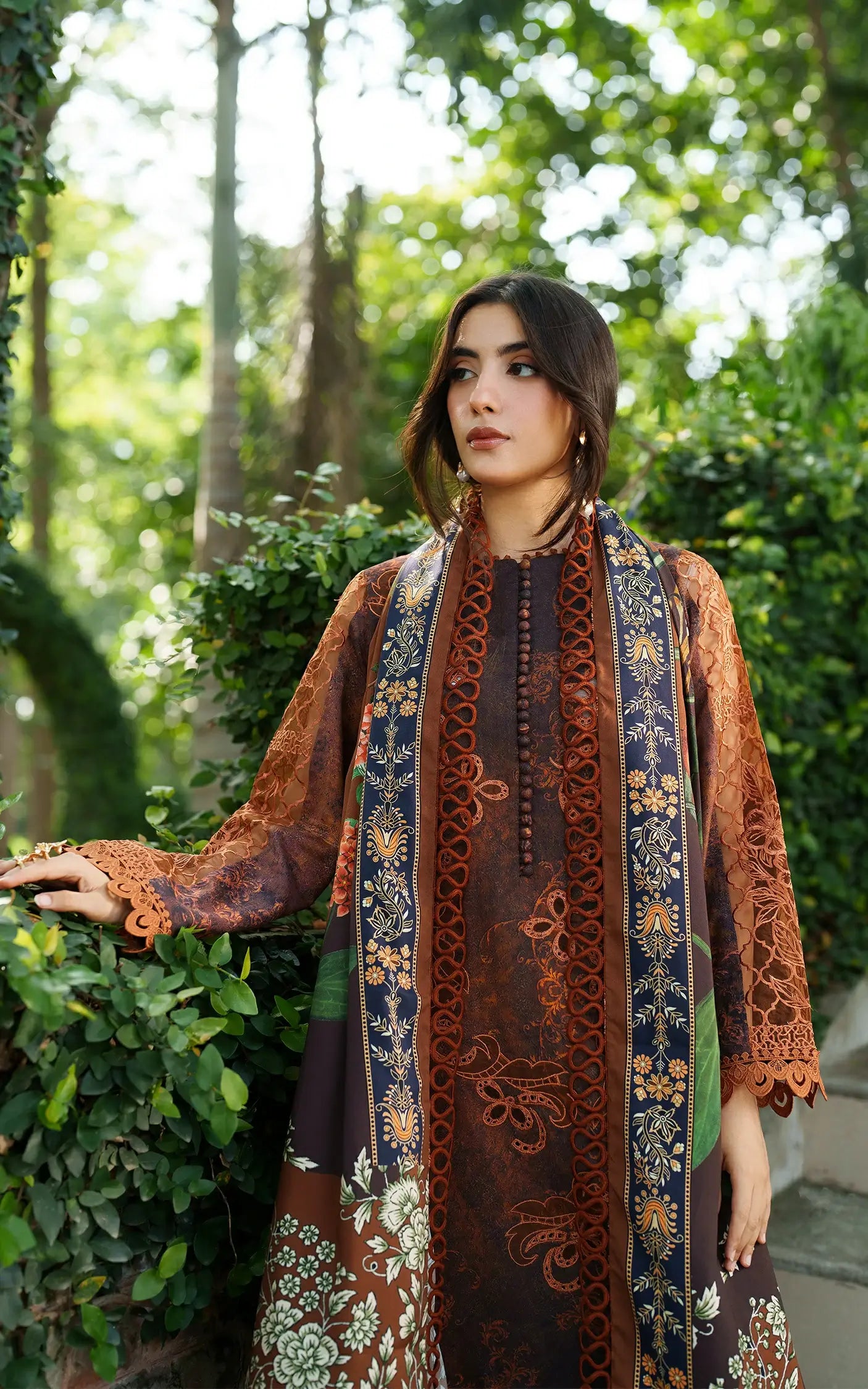 Forest Calm-MWL25-04 | 3pcs Embroidered Stitched Suit
