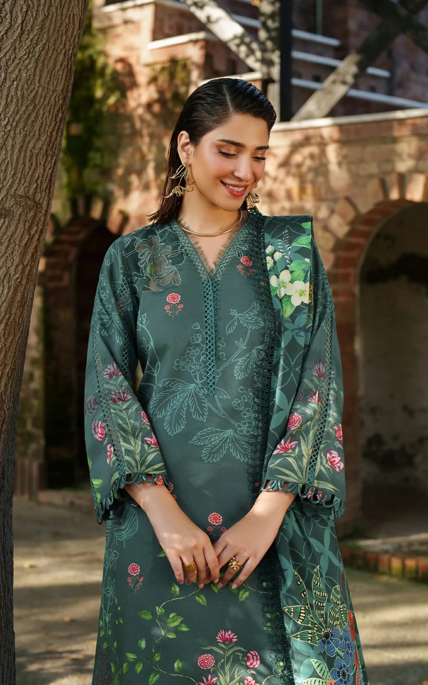 Frosted Petals | 3pcs Embroidered Unstitched Winter
