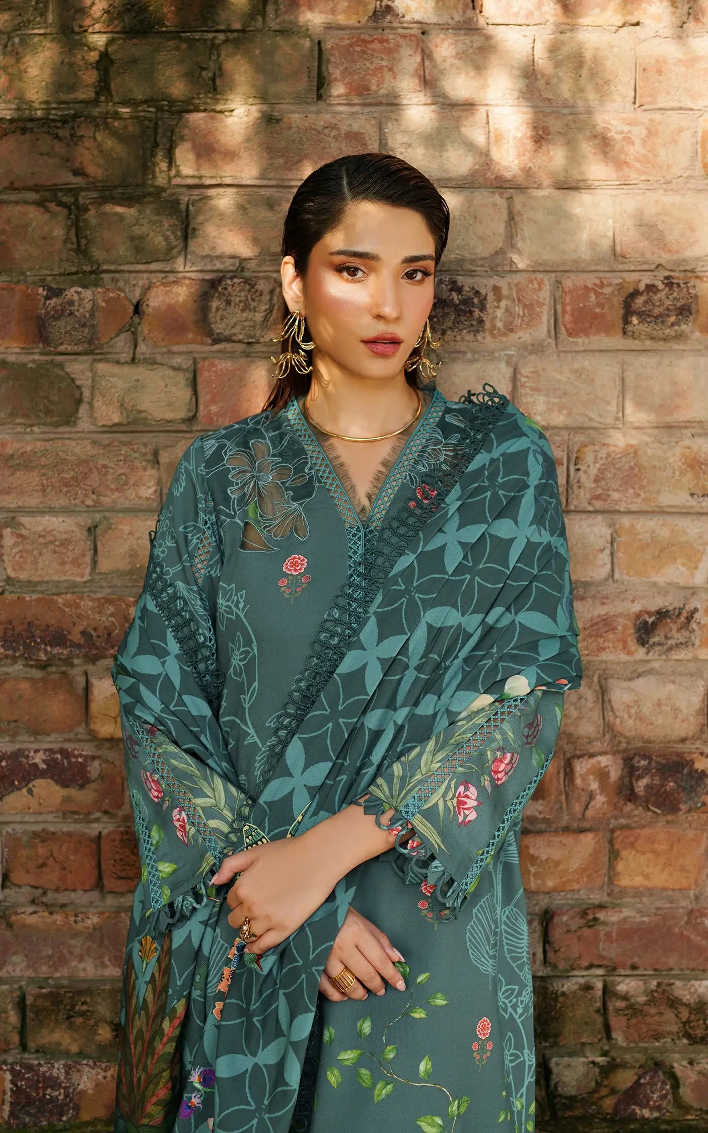 Frosted Petals | 3pcs Embroidered Unstitched Winter