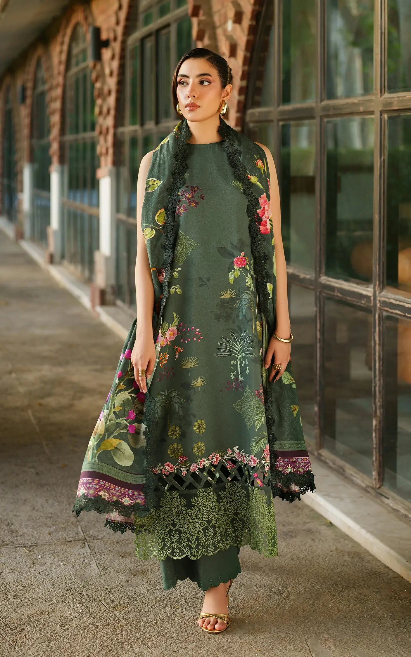 Jade Dusk-MWL25-01 | 3pcs Embroidered Unstitched Winter