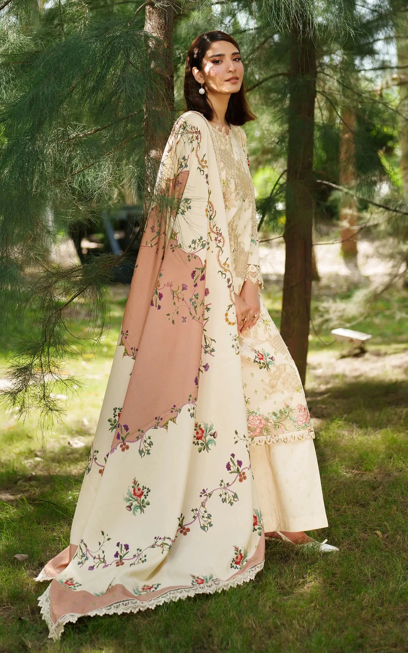 Misty Meadows | 3pcs Embroidered Unstitched Winter