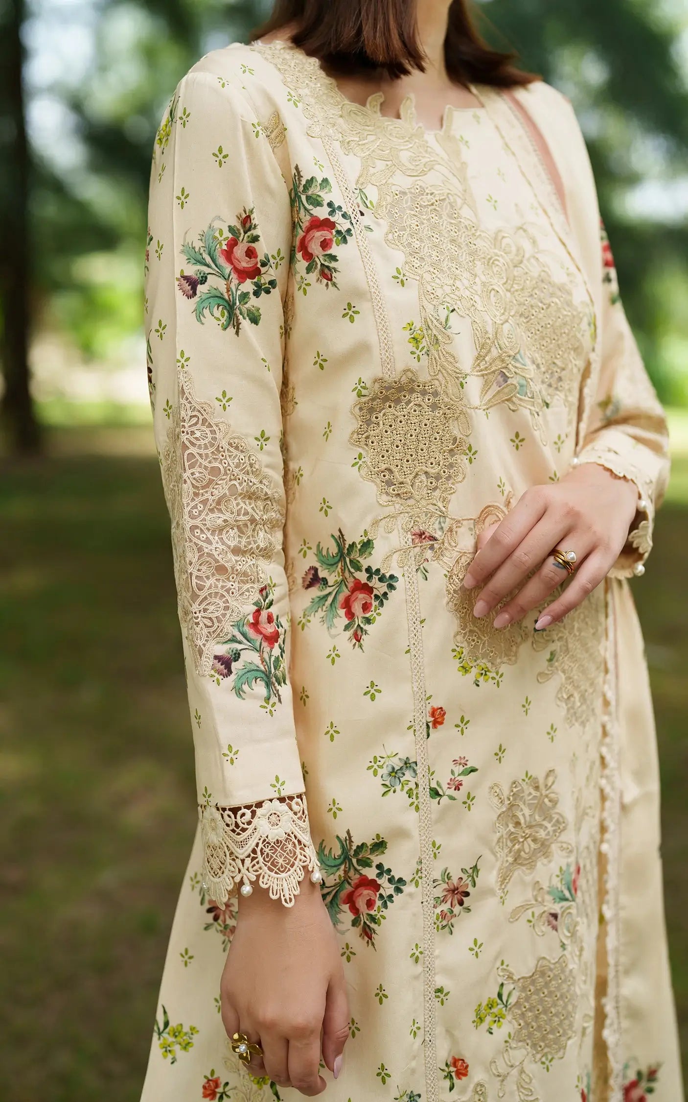 Misty Meadows | 3pcs Embroidered Unstitched Winter