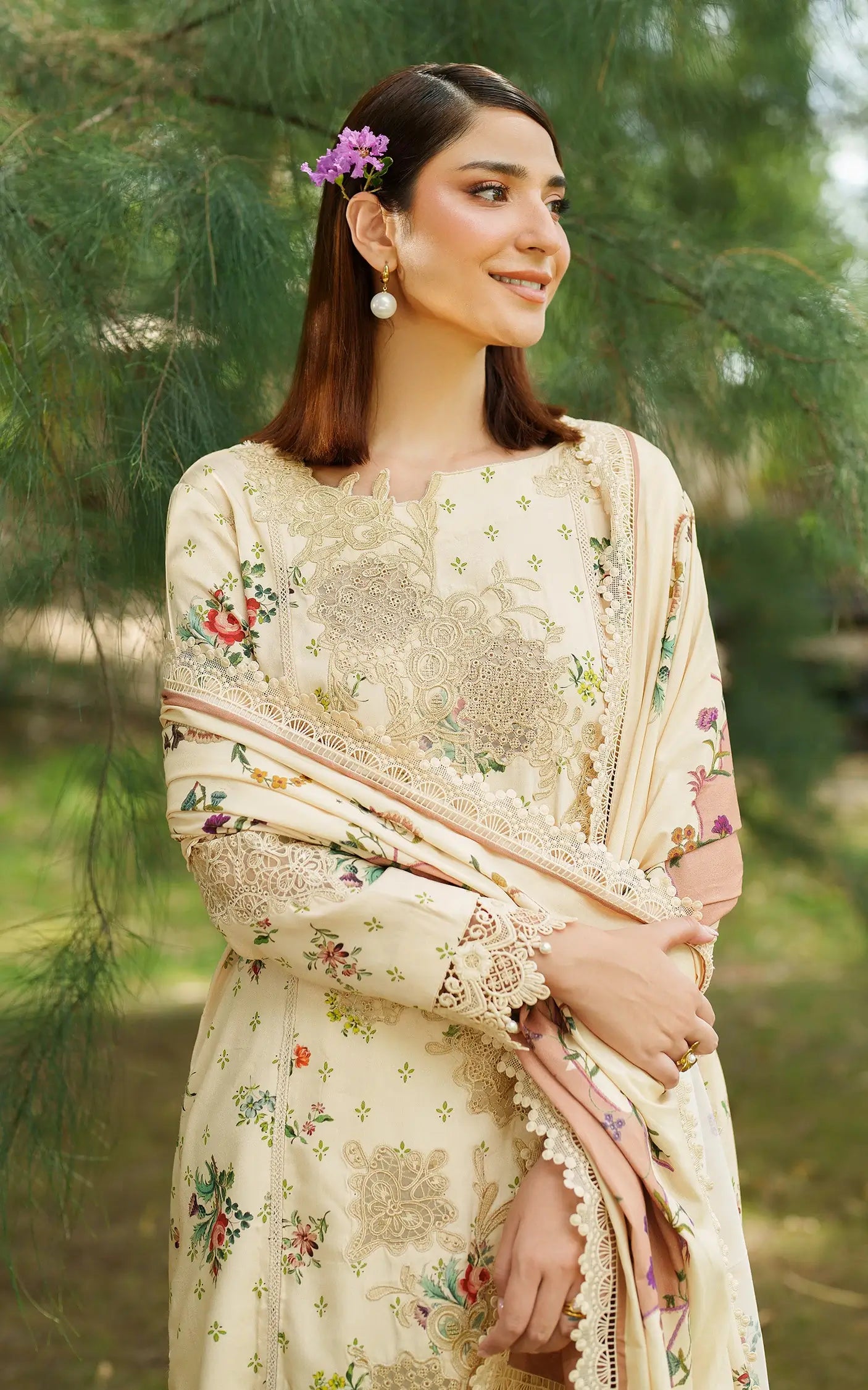 Misty Meadows | 3pcs Embroidered Unstitched Winter