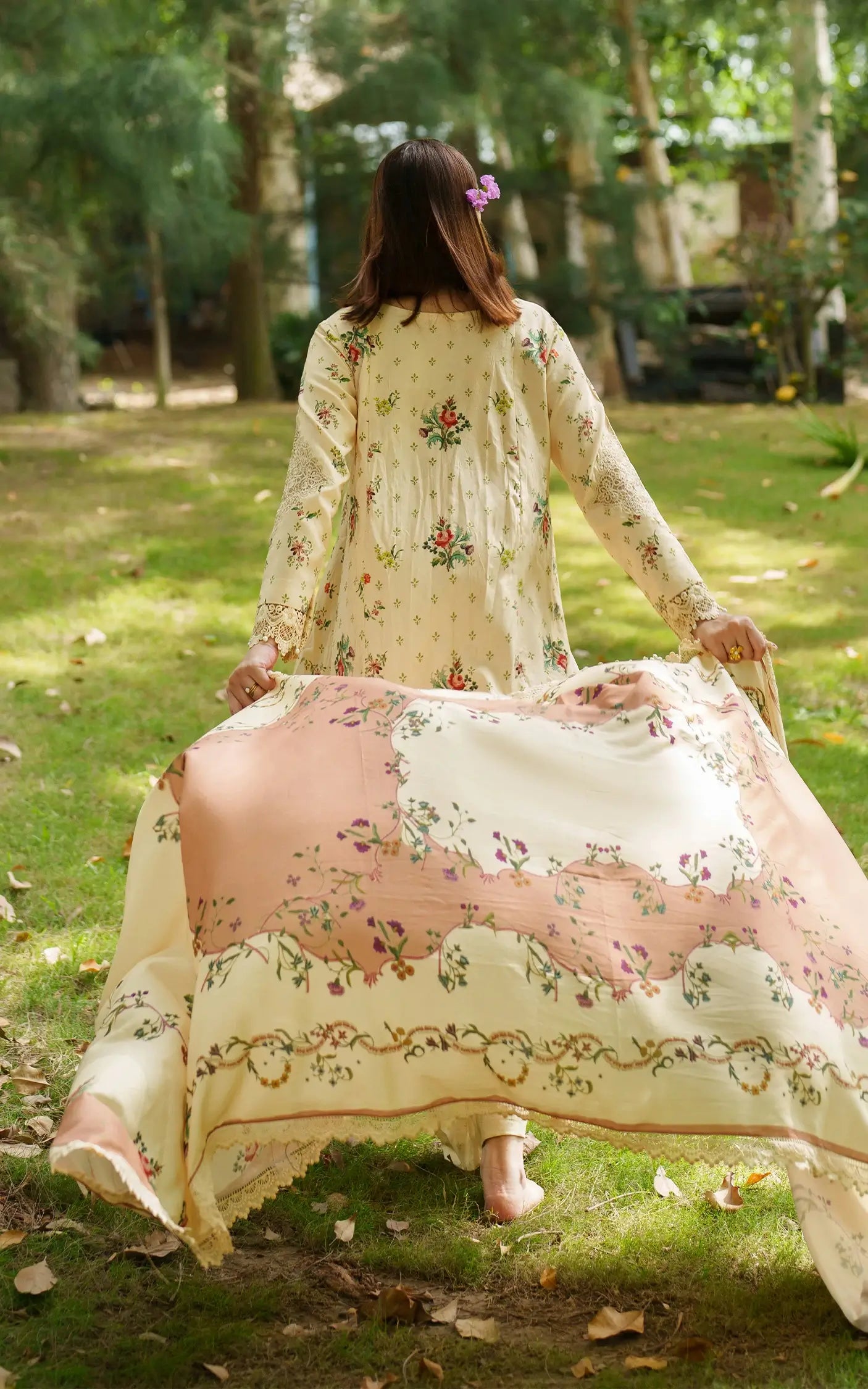 Misty Meadows | 3pcs Embroidered Unstitched Winter