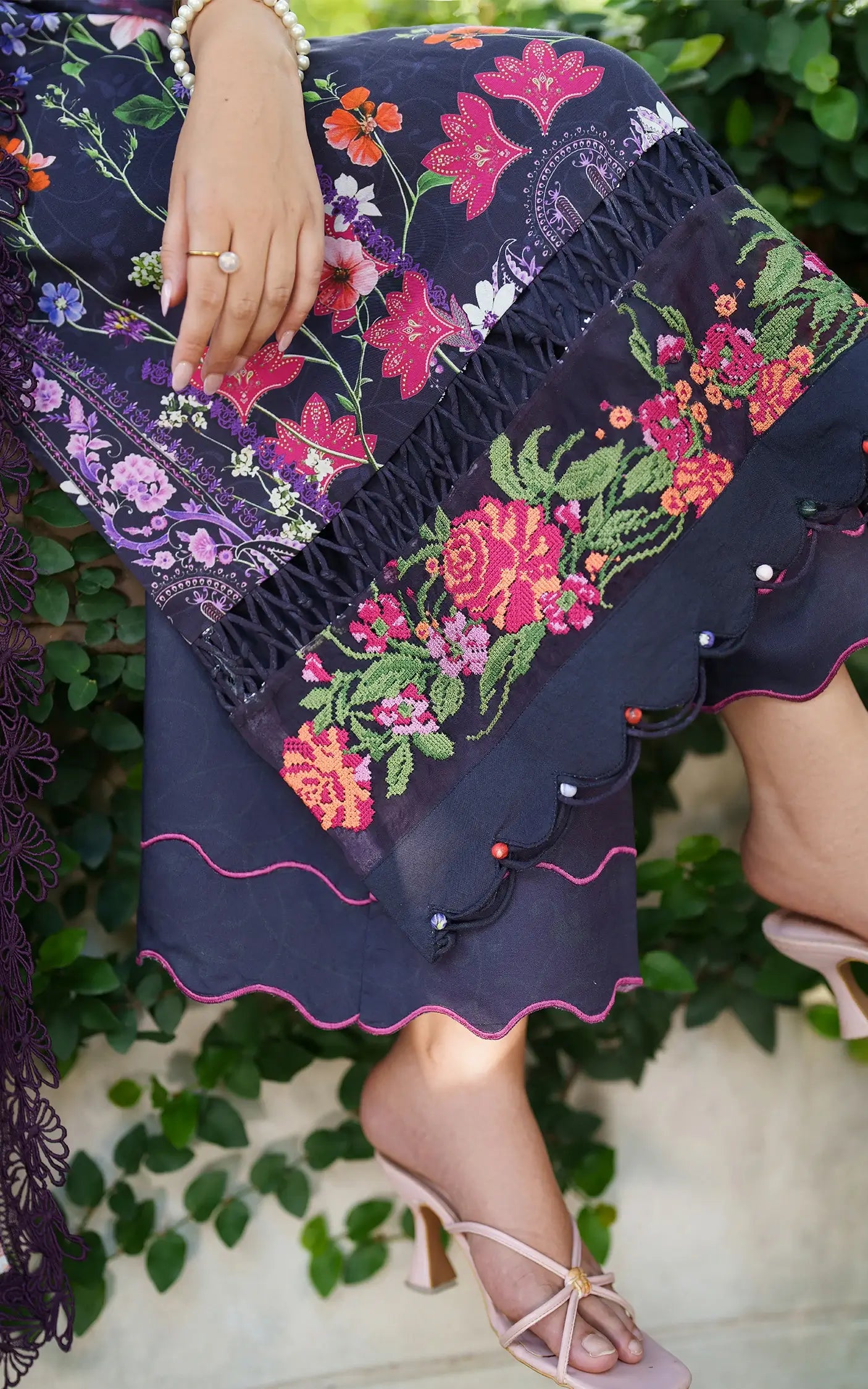 Winter Rose | 3pcs Embroidered Unstitched Winter