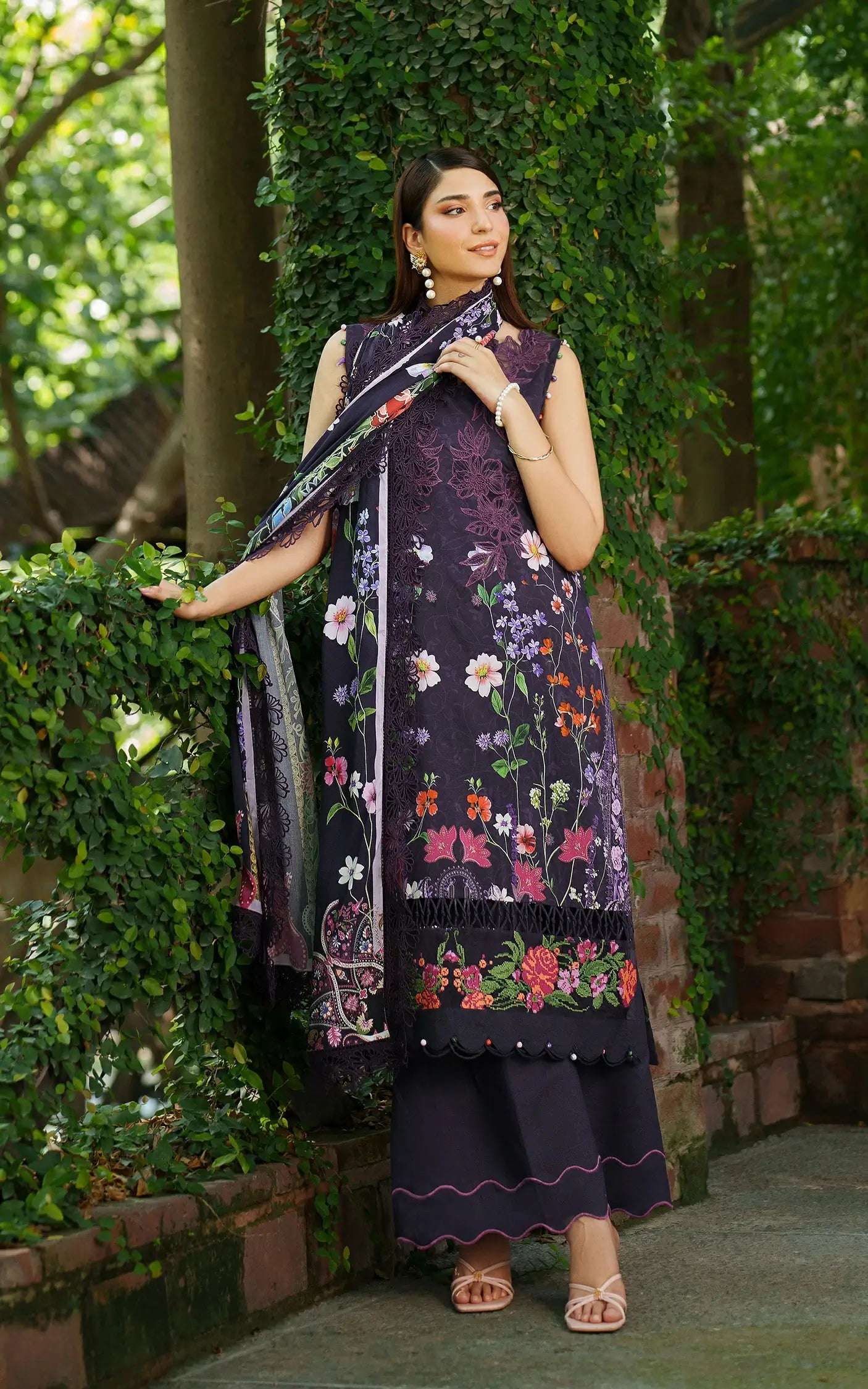 Winter Rose | 3pcs Embroidered Unstitched Winter
