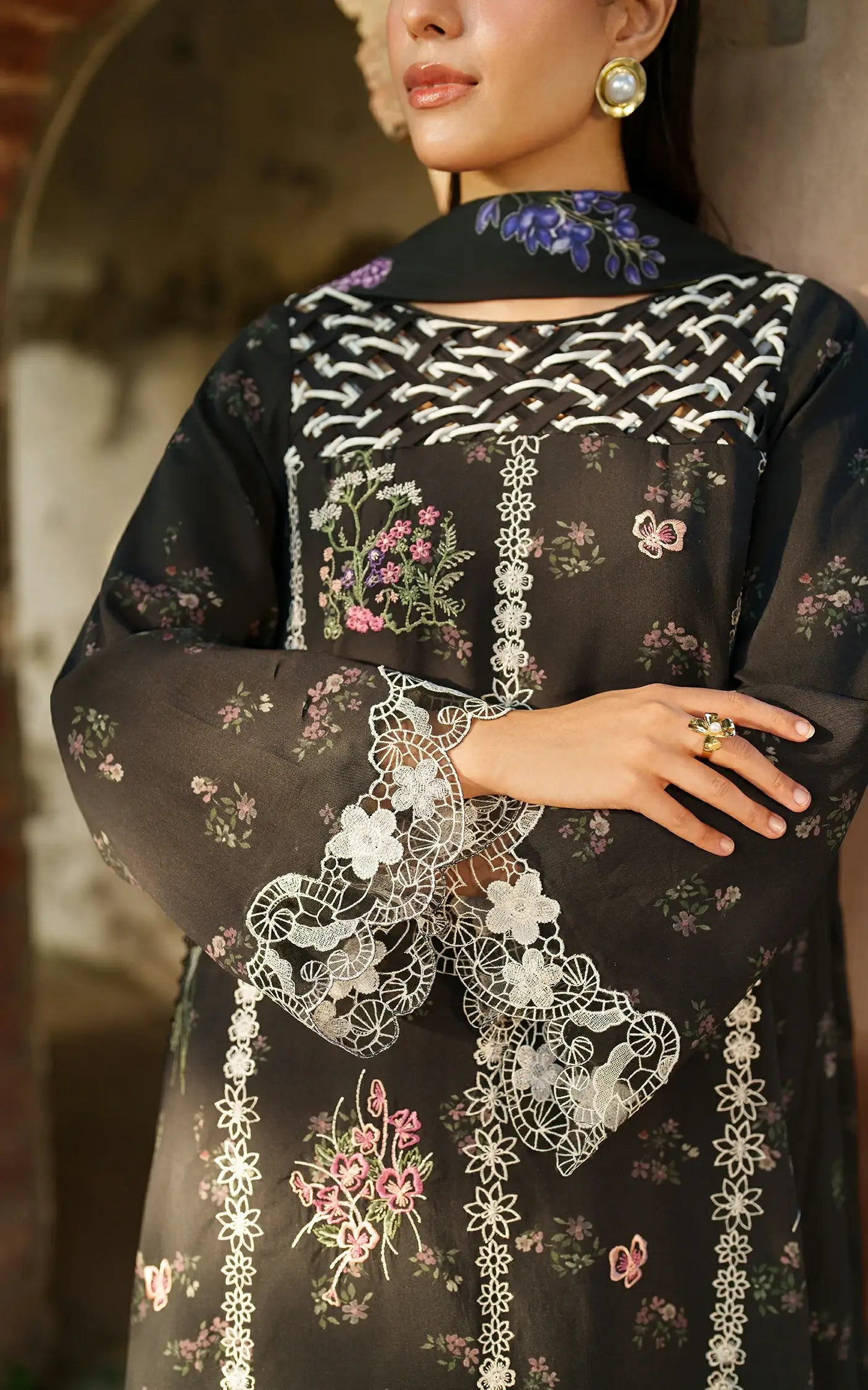 Winter Thyme | 3pcs Embroidered Unstitched Winter