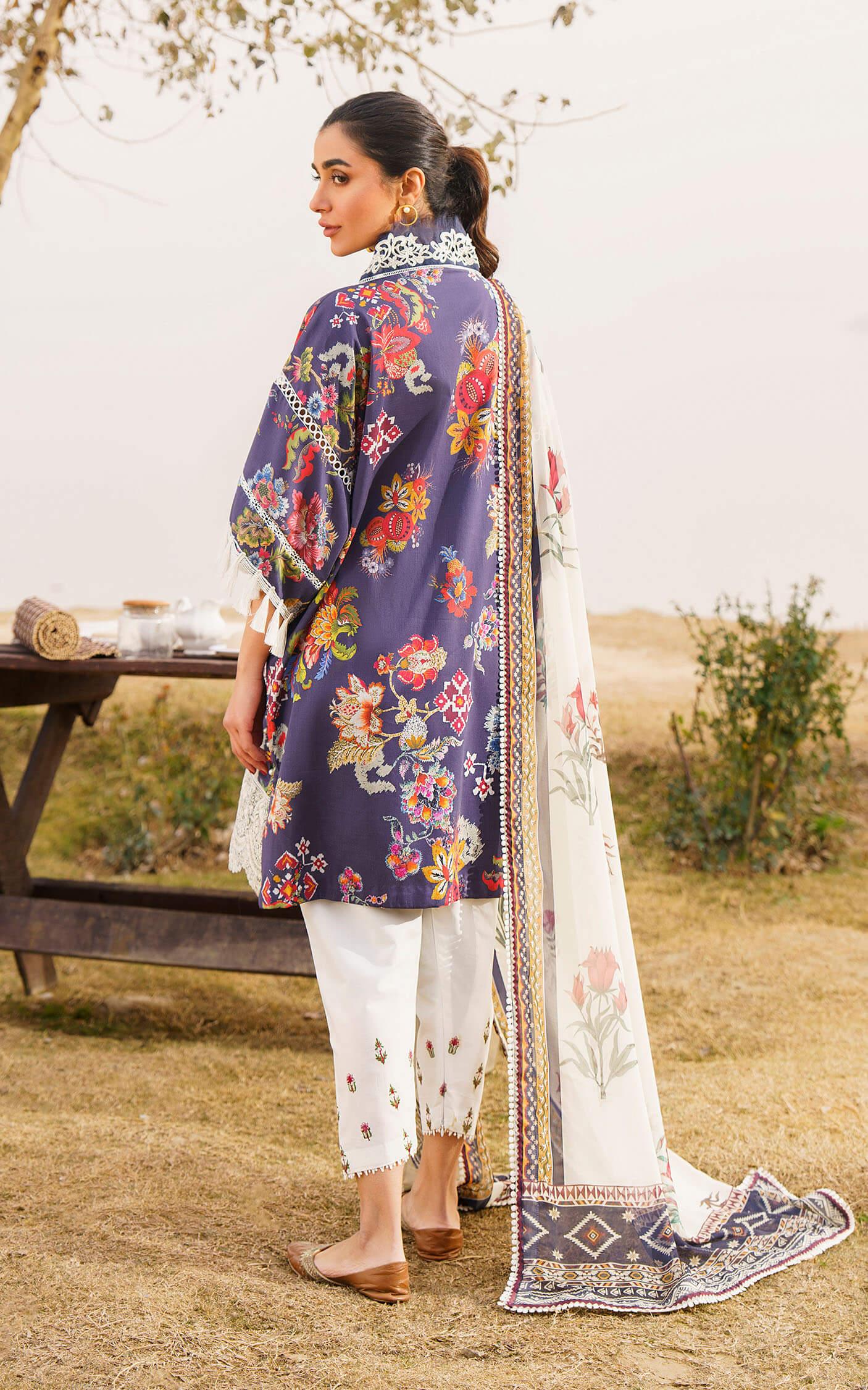 ALORA-U141M003 | Unstitched Lawn