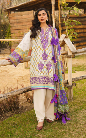 ALYSSA-U141M017 | Unstitched Lawn - Shop Now at Asifa and Nabeel