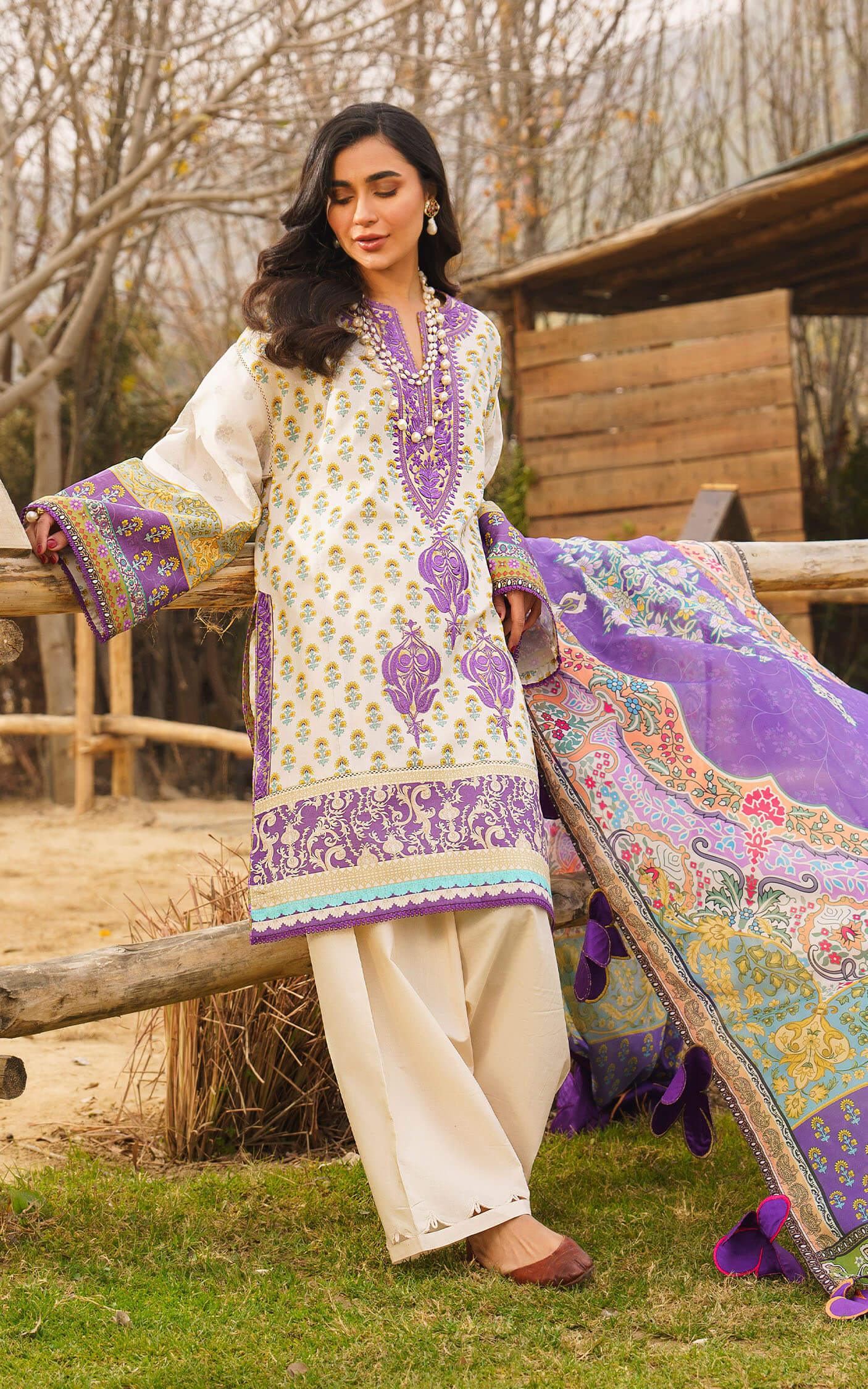 ALYSSA-U141M017 | Unstitched Lawn