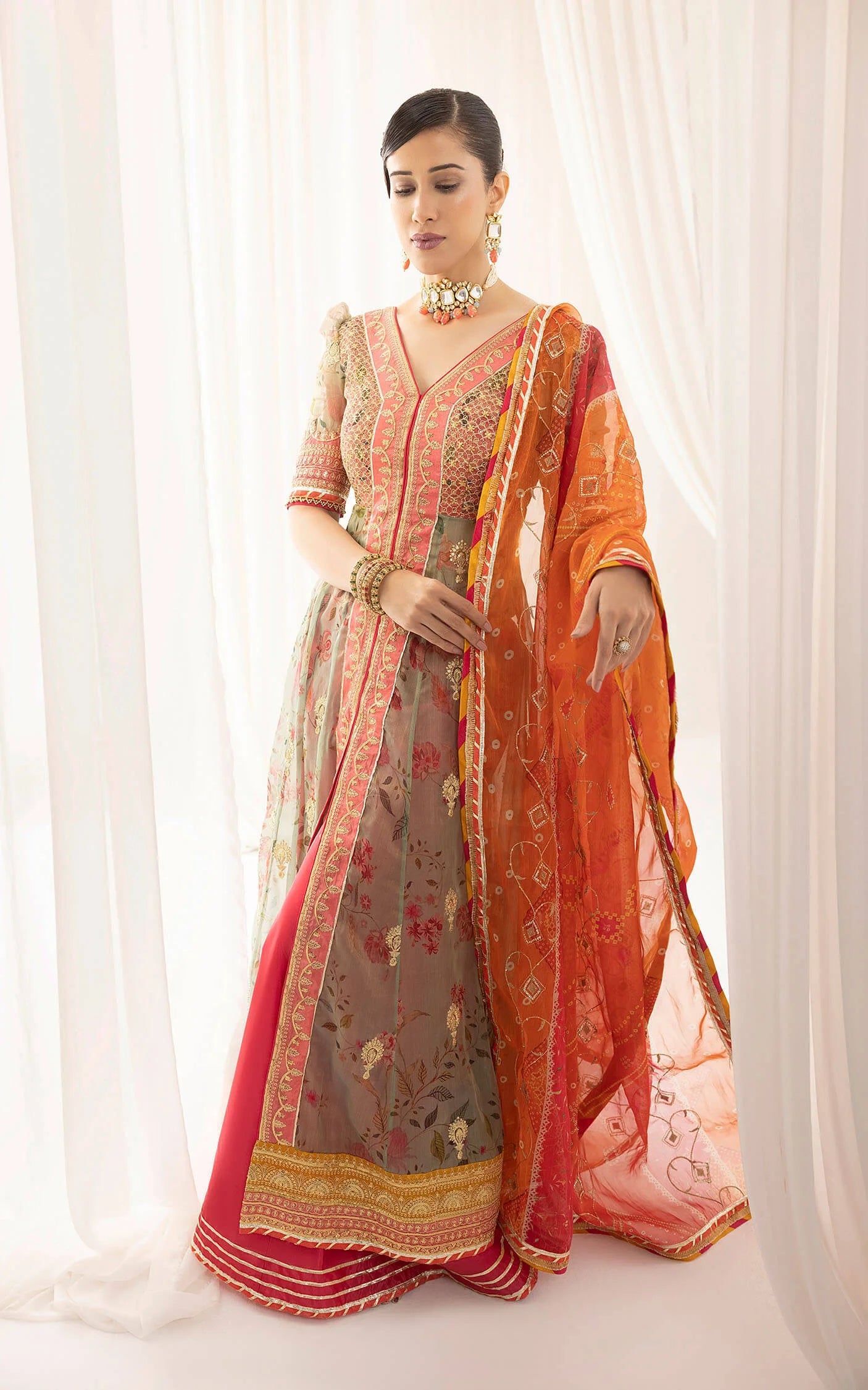 Rangoli (ANB-01) | Unstitched Festive