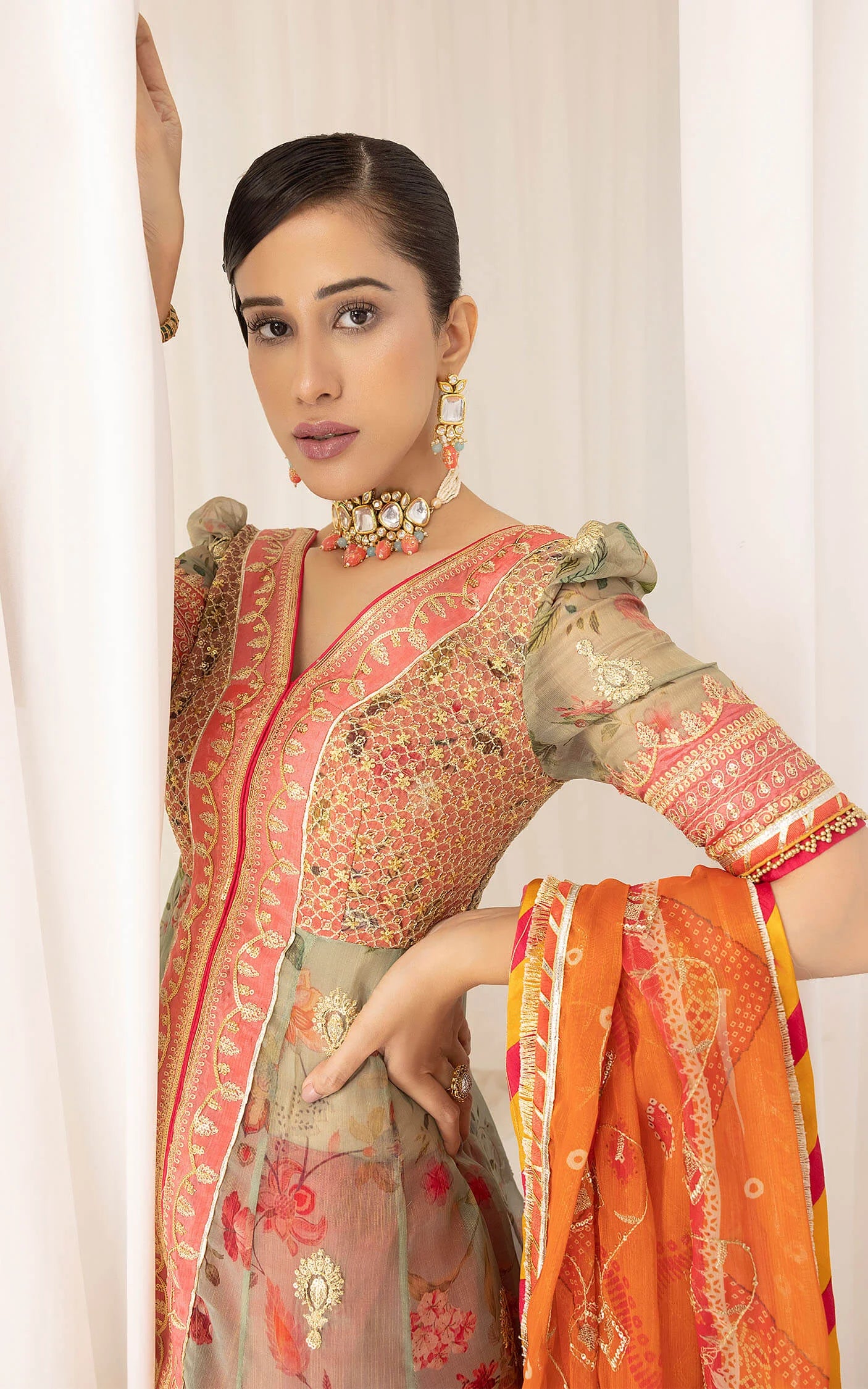 Rangoli (ANB-01) | Unstitched Festive