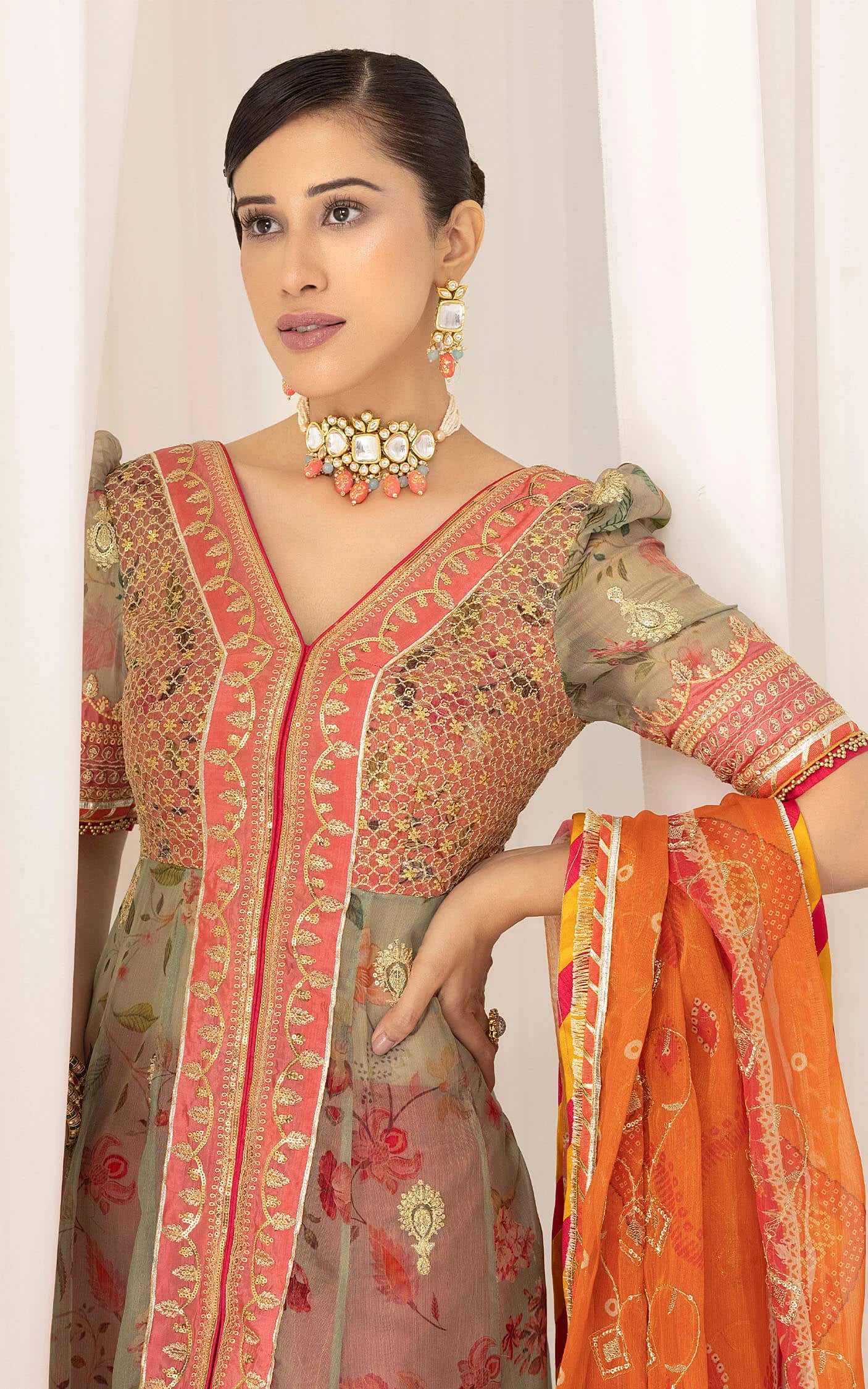 Rangoli (ANB-01) | Unstitched Festive