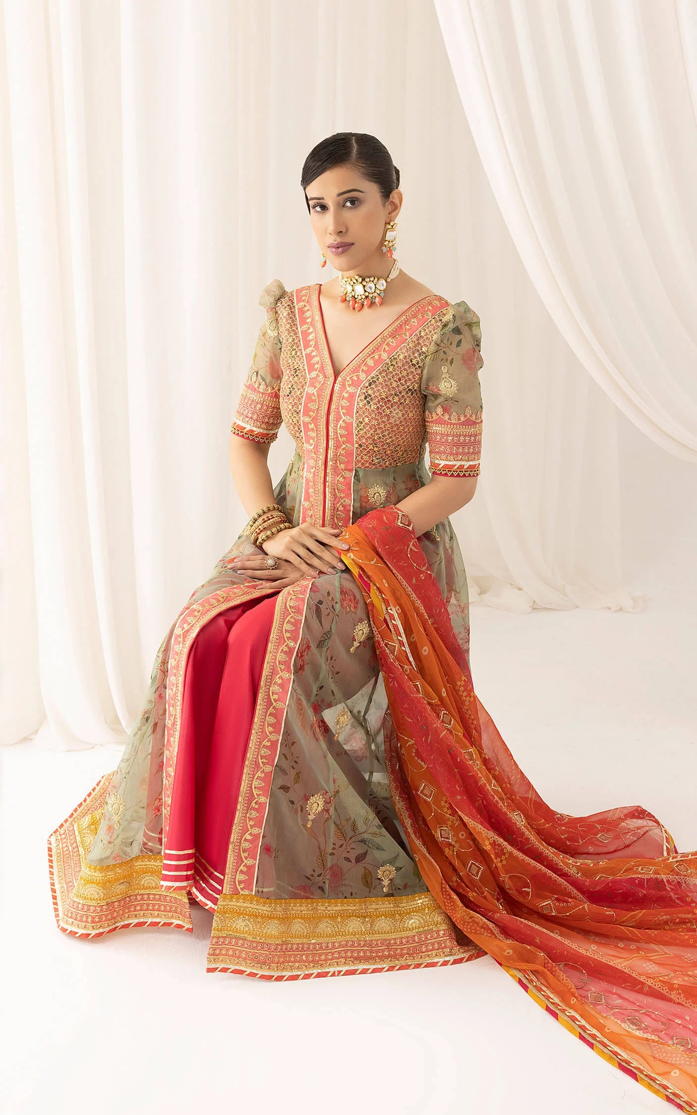 Rangoli (ANB-01) | Unstitched Festive