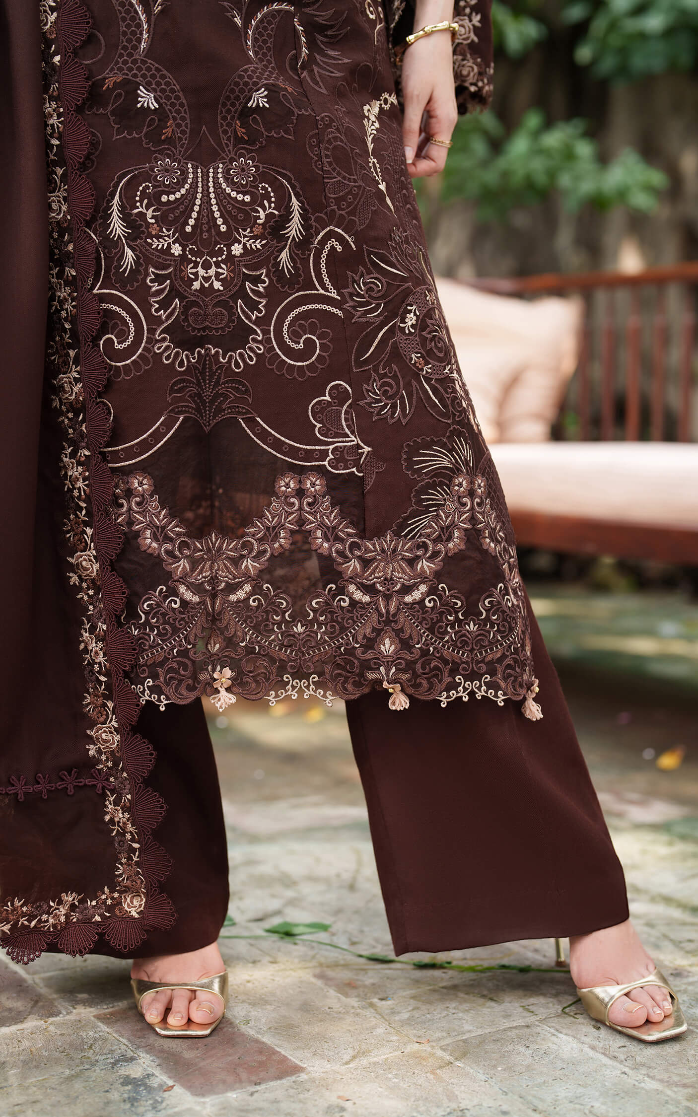 Aima LWC25-10 | 3pcs Embroidered Unstitched Winter