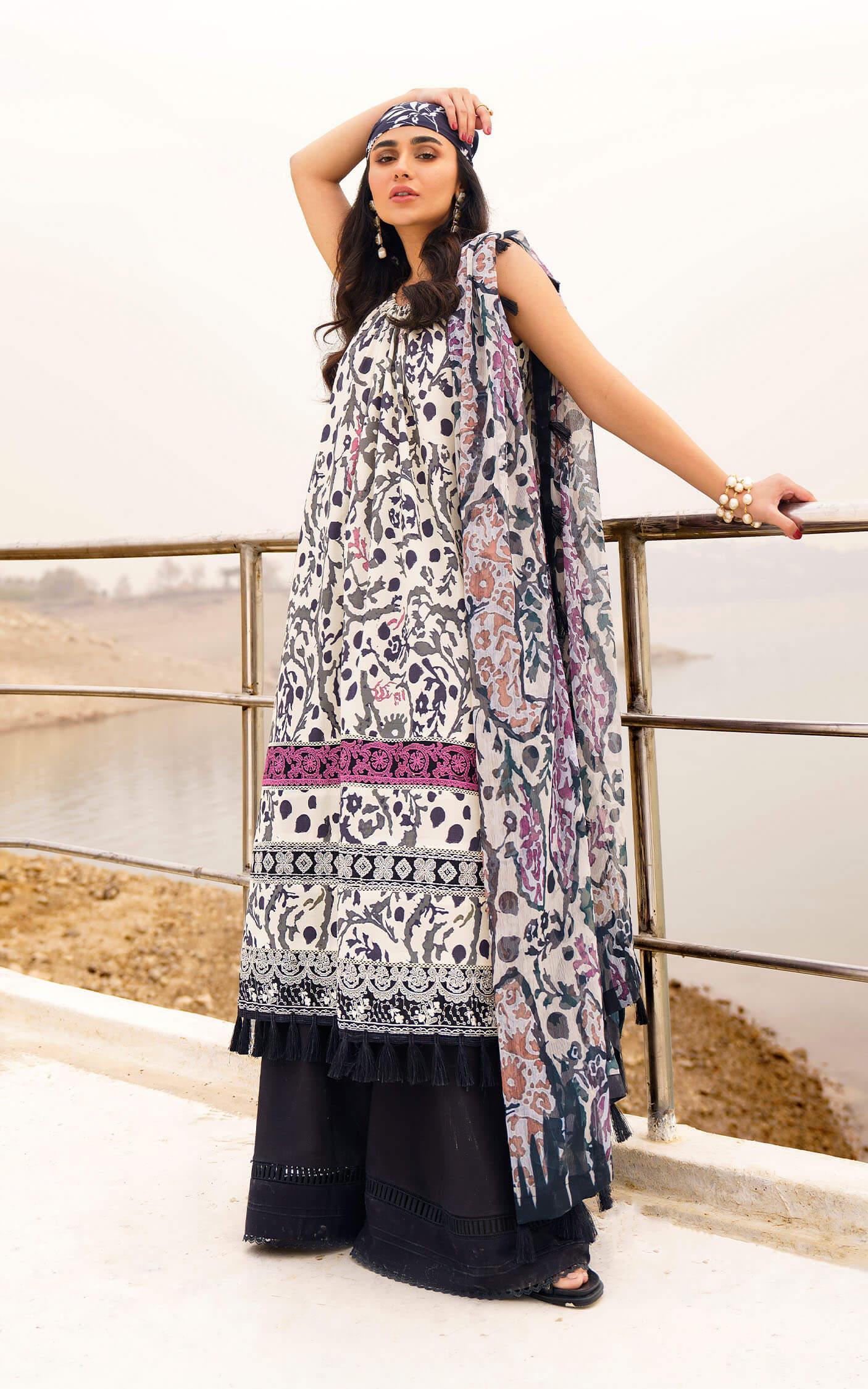BEGONIA-U141M020 | Unstitched Lawn - Shop Now at Asifa and Nabeel