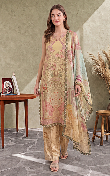 Ayra (CU26-01) | 3pcs Unstitched Cambric