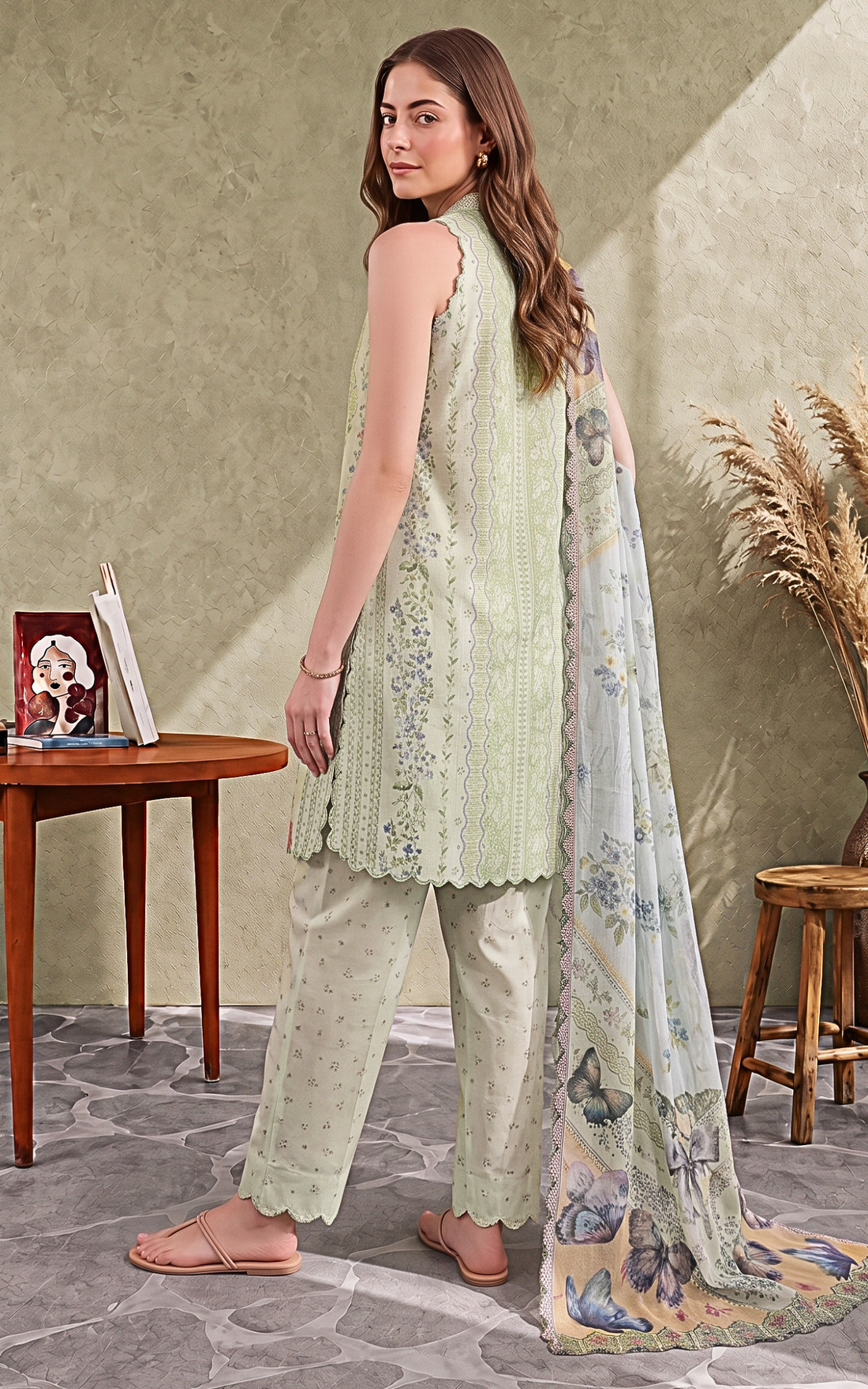 Ayzal (CU26-02) | 3pcs Unstitched Cambric