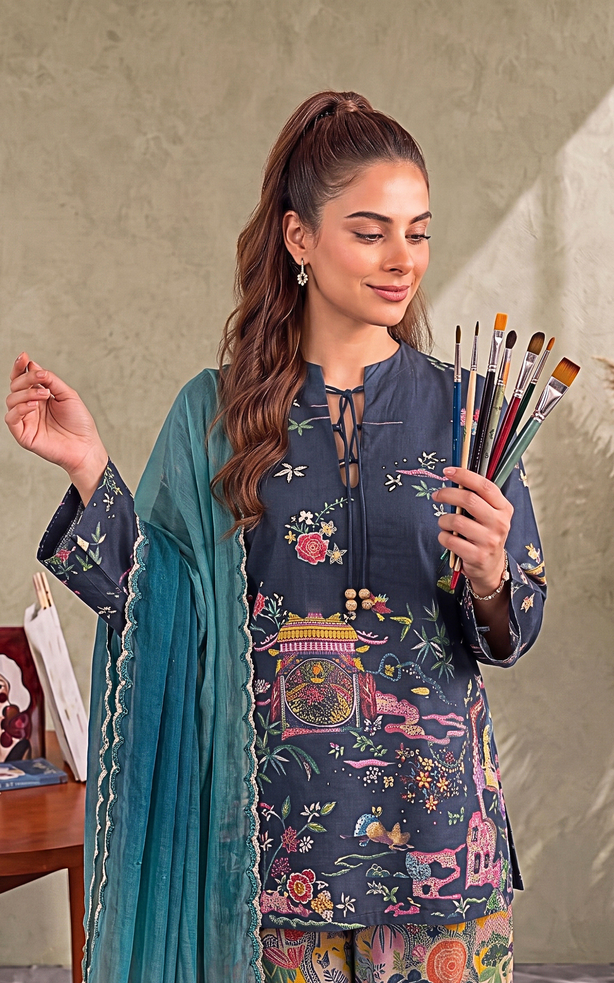 Kiana (CU26-03) | 3pcs Unstitched Cambric