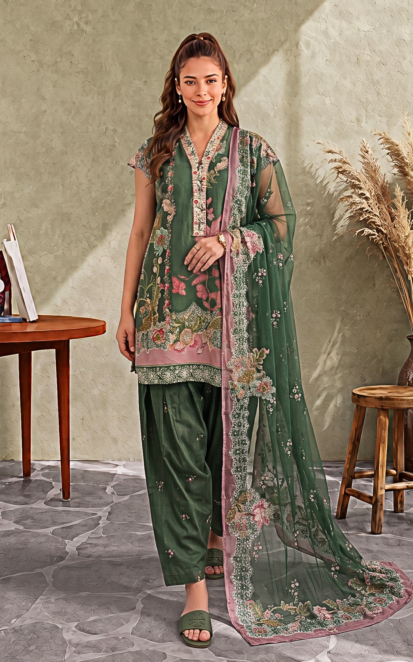 Soha (CU26-06) | 3pcs Unstitched Cambric
