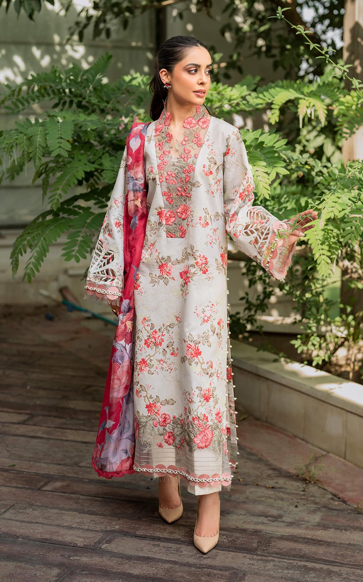Chambeli MK-08 | Unstitched Lawn - Shop Now at Asifa and Nabeel