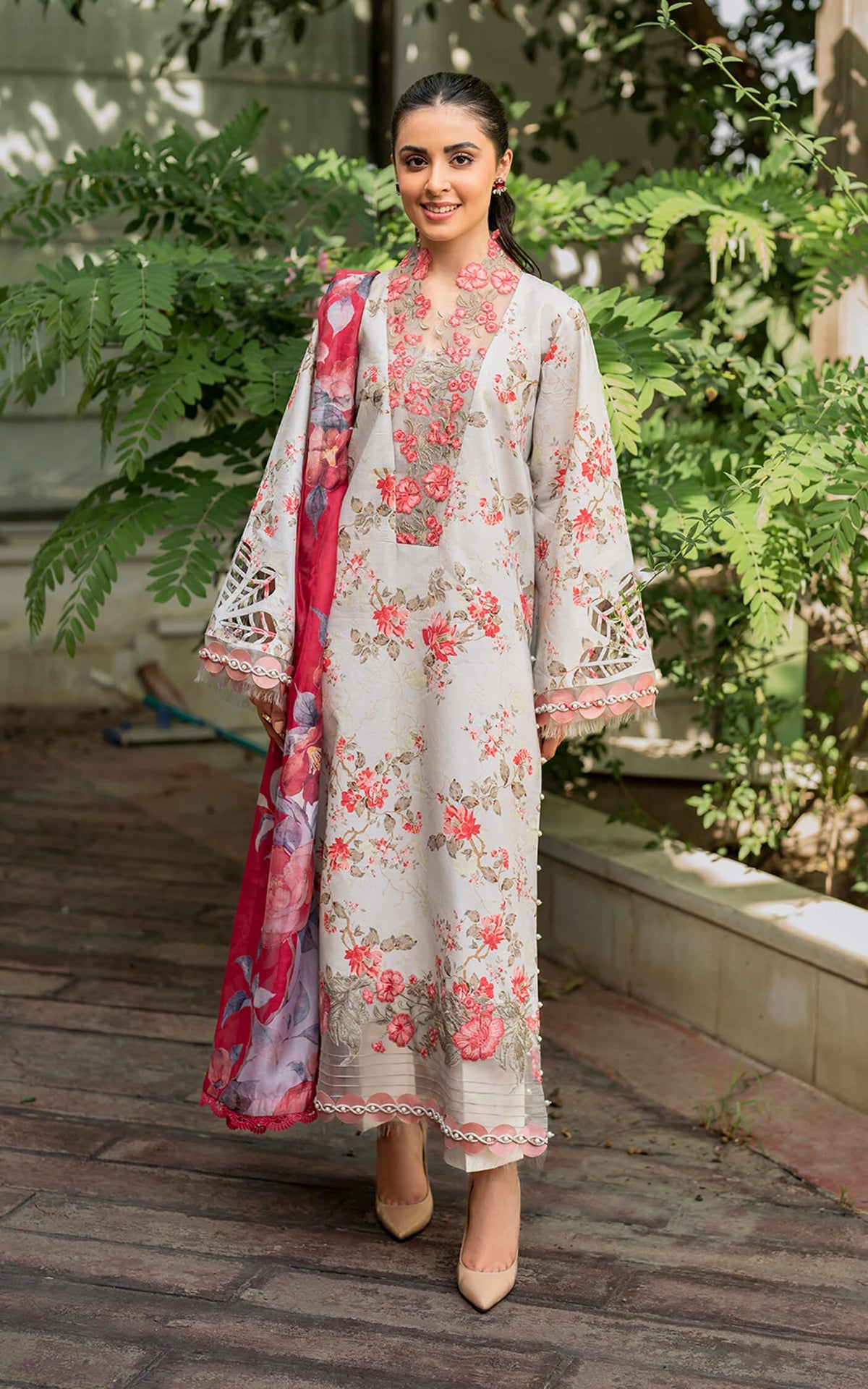 Chambeli MK-08 | Unstitched Lawn - Shop Now at Asifa and Nabeel