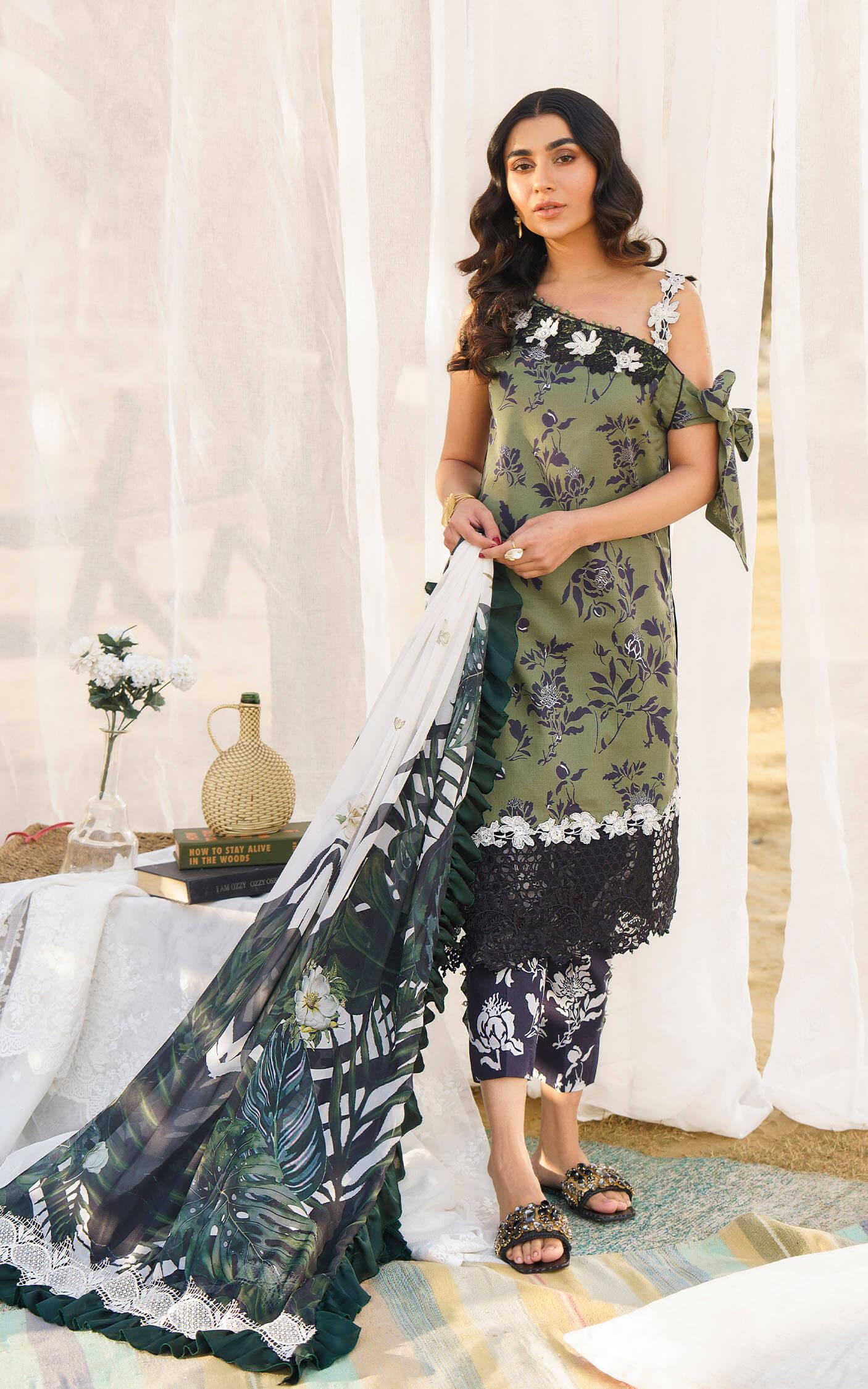 DARCY-U141M011 | Unstitched Lawn