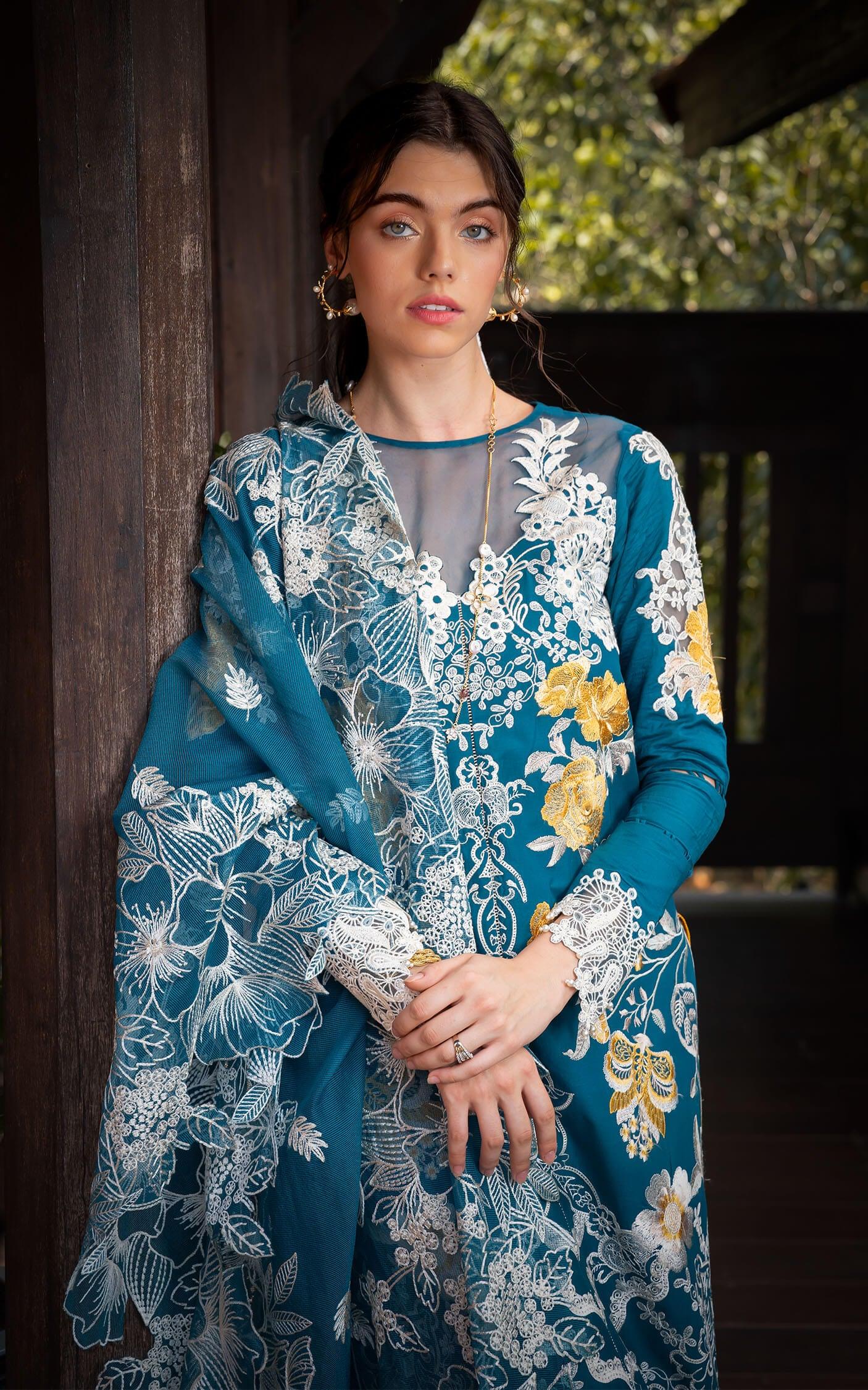 FLORA (RRL-11) | Unstitched Lawn’24