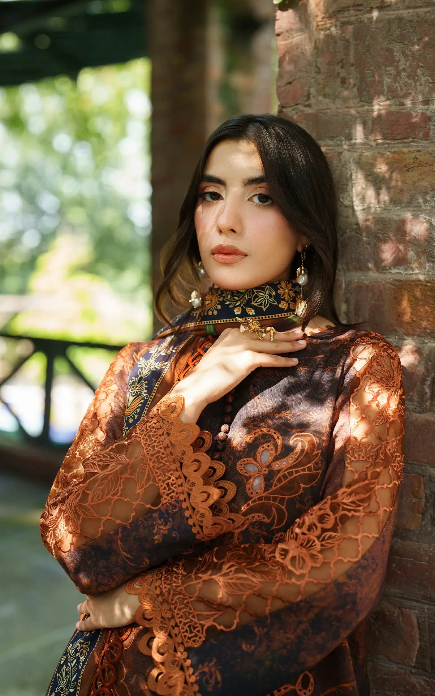 Forest Calm-MWL25-04 | 3pcs Embroidered Stitched Suit