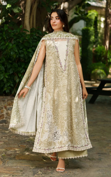 Frozen Dew-MWL25-07 | 3pcs Embroidered Stitched Suit