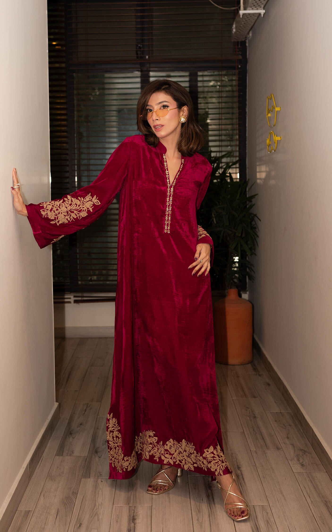 Fuchsia Royalty Kaftan
