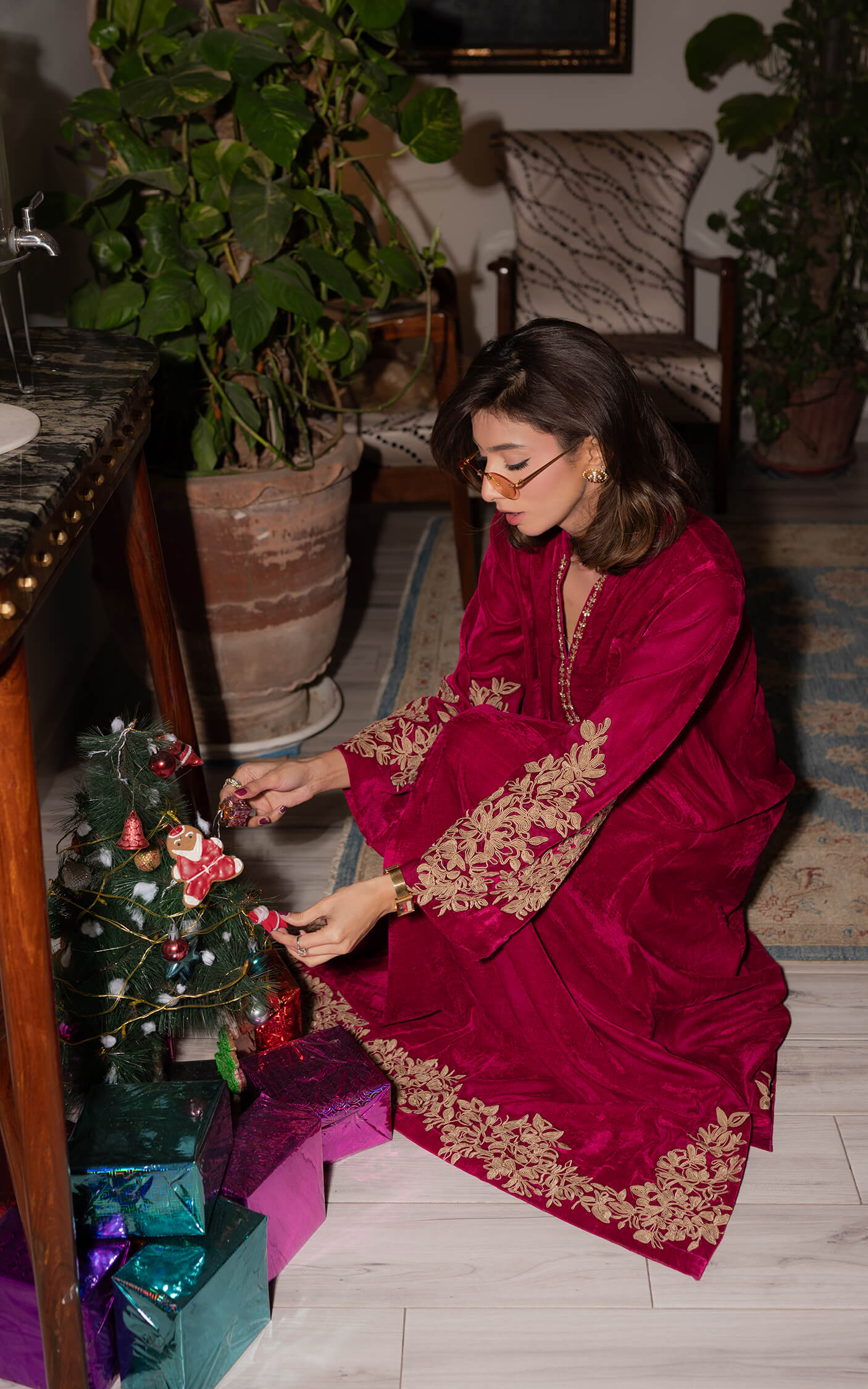 Fuchsia Royalty Kaftan