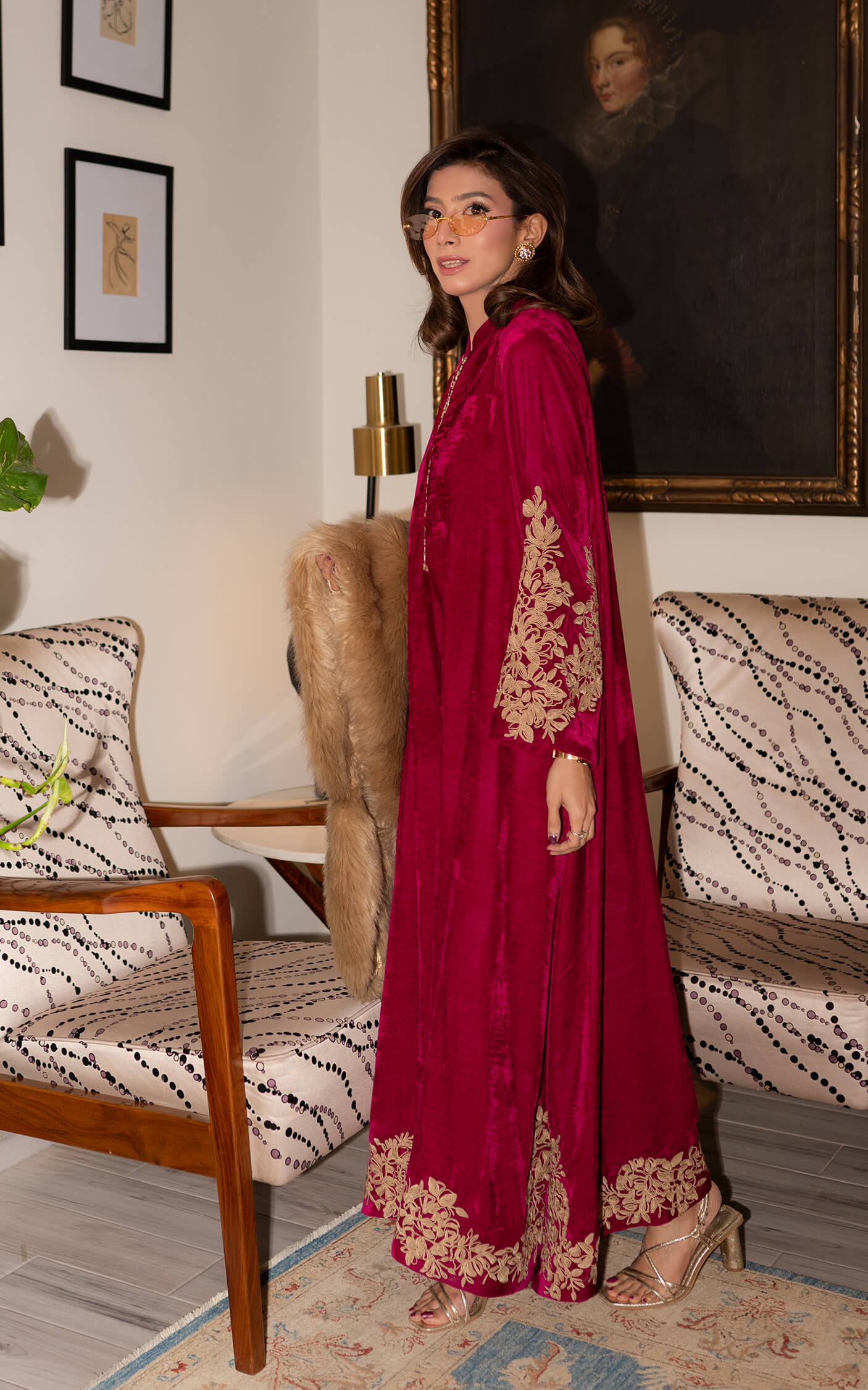 Fuchsia Royalty Kaftan