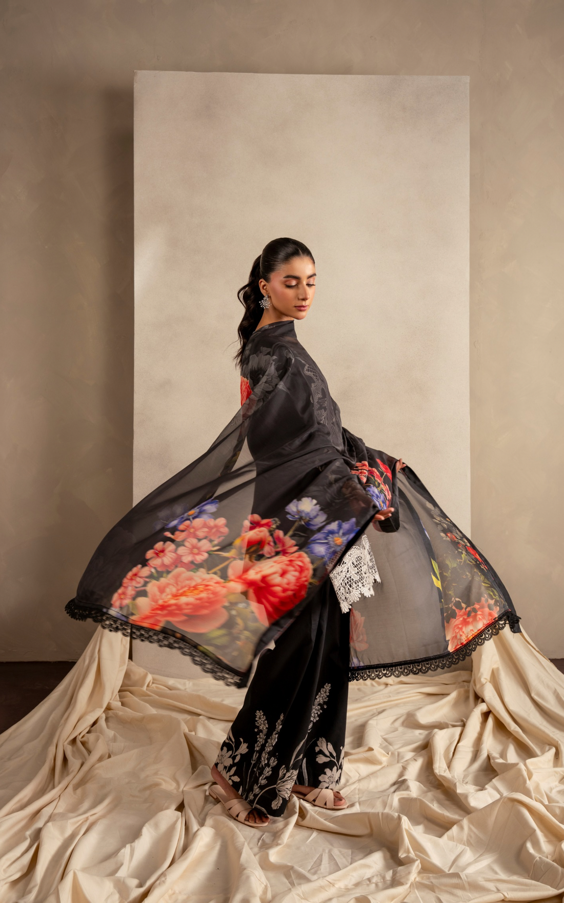 Wildflower Whimsy MSSL-06 | 3pcs Embroidered Unstitched Summer