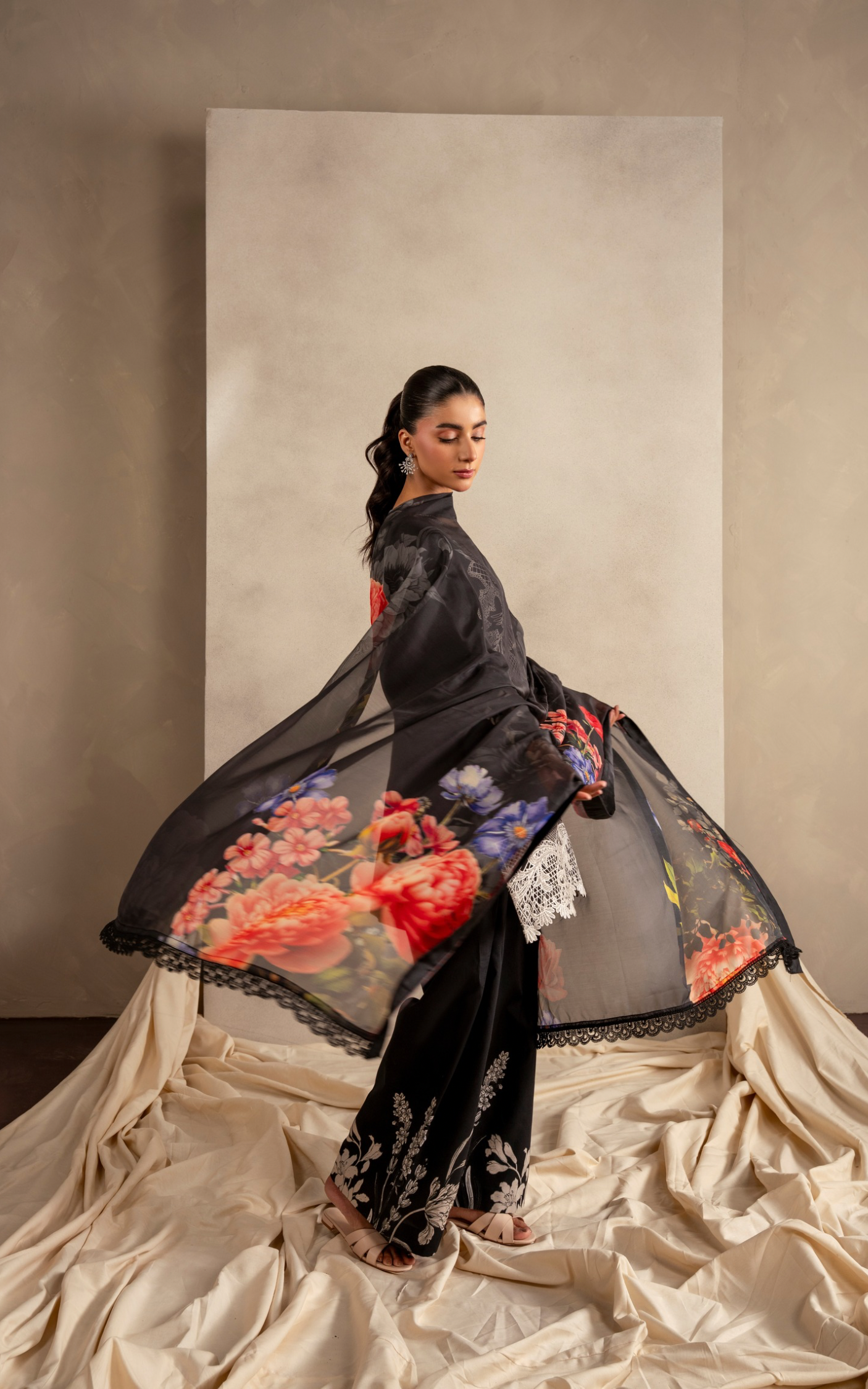 Wildflower Whimsy MSSL-06 | 3pcs Embroidered Unstitched Summer