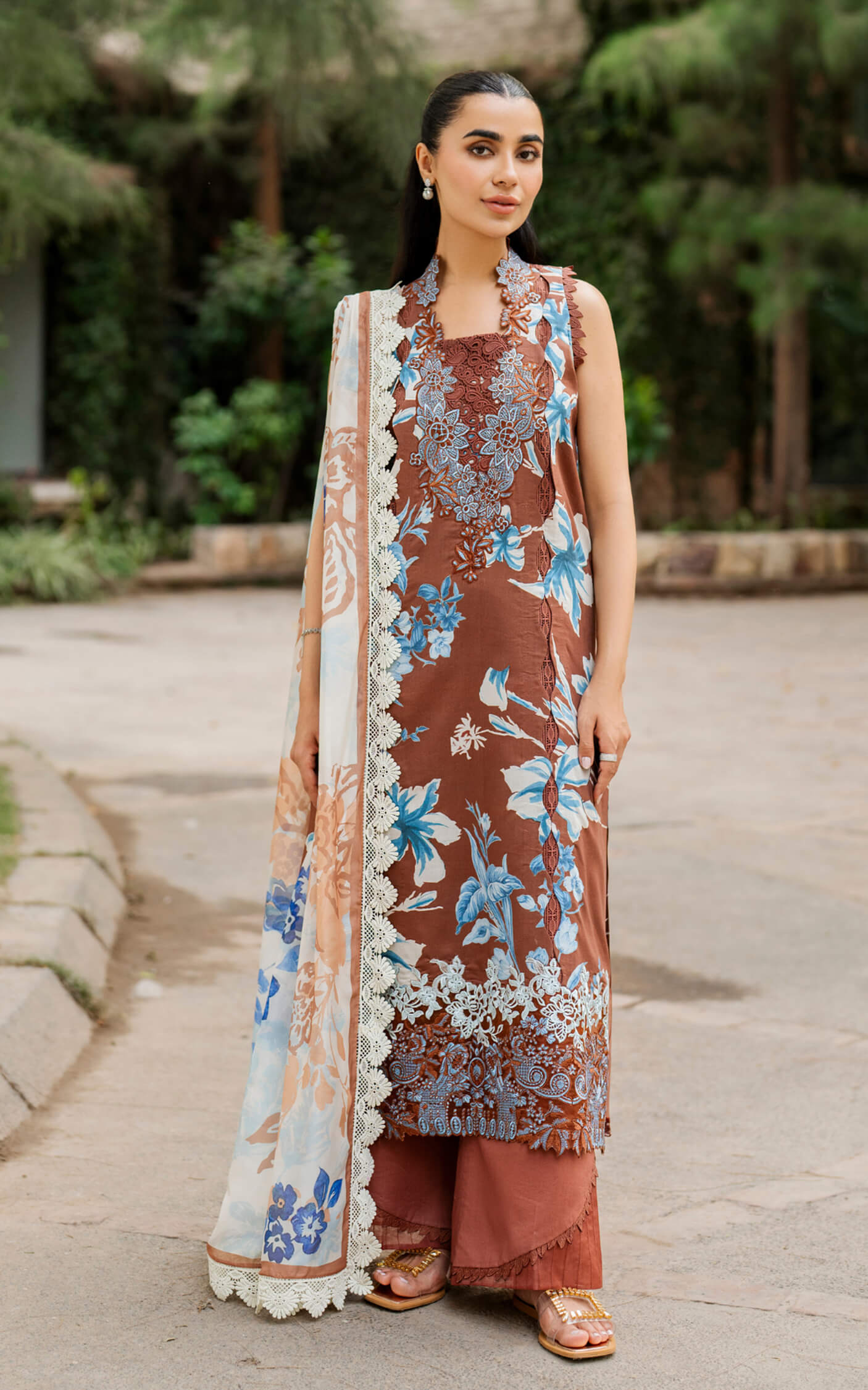 Sun-Kissed Sand MSSL-08 | 3pcs Embroidered Unstitched Summer