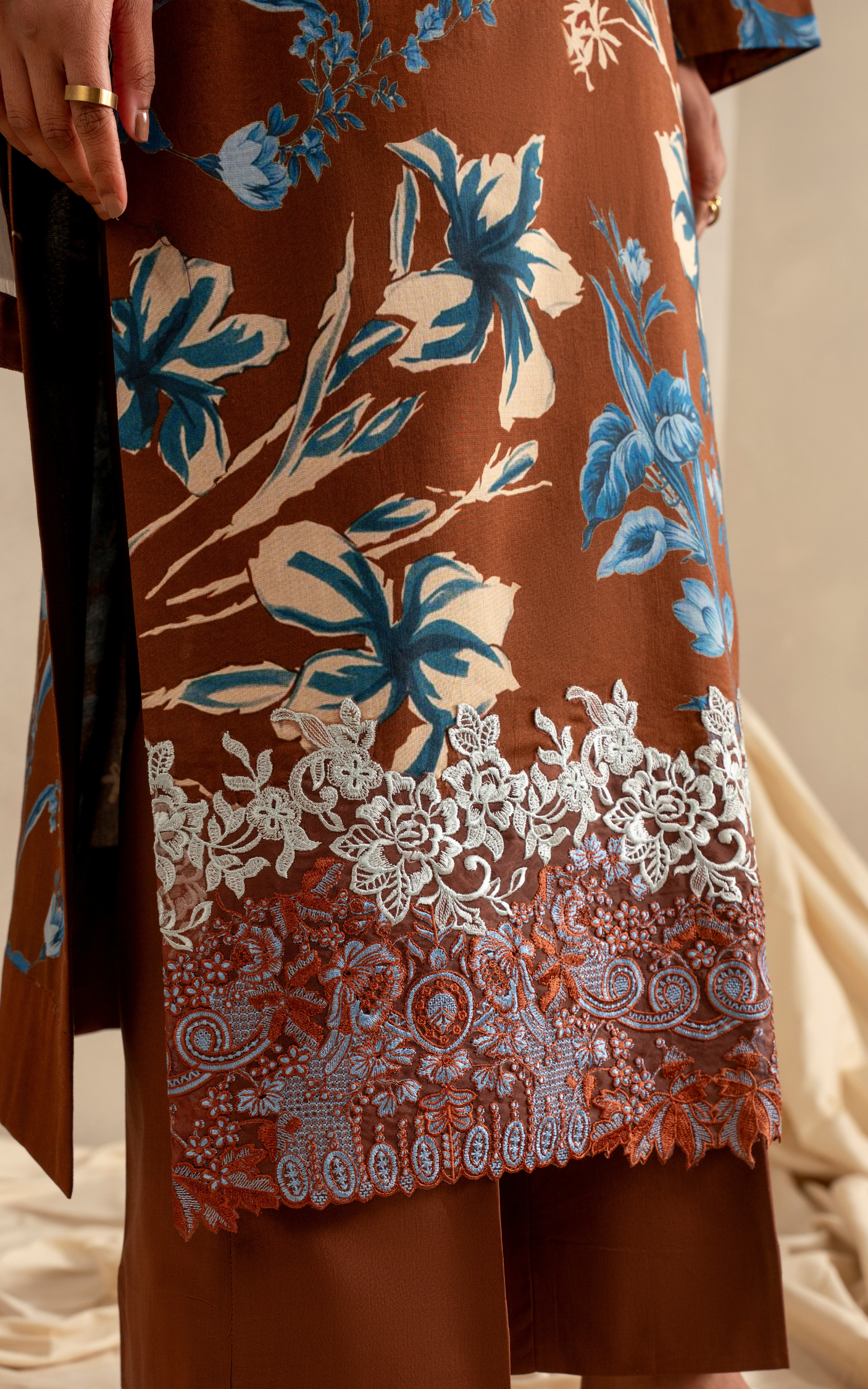 Sun-Kissed Sand MSSL-08 | 3pcs Embroidered Unstitched Summer