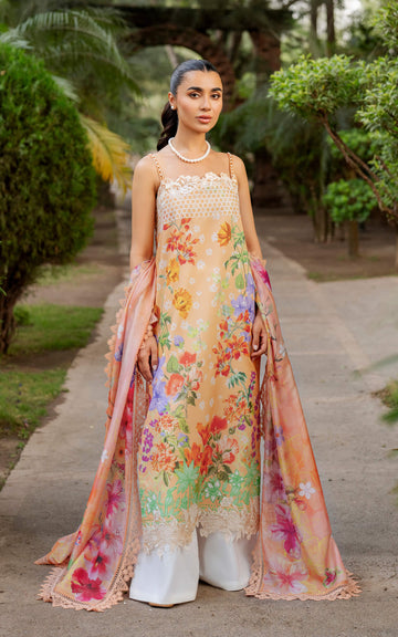 Marigold Muse MSSL-11 | 3pcs Embroidered Stitched Summer