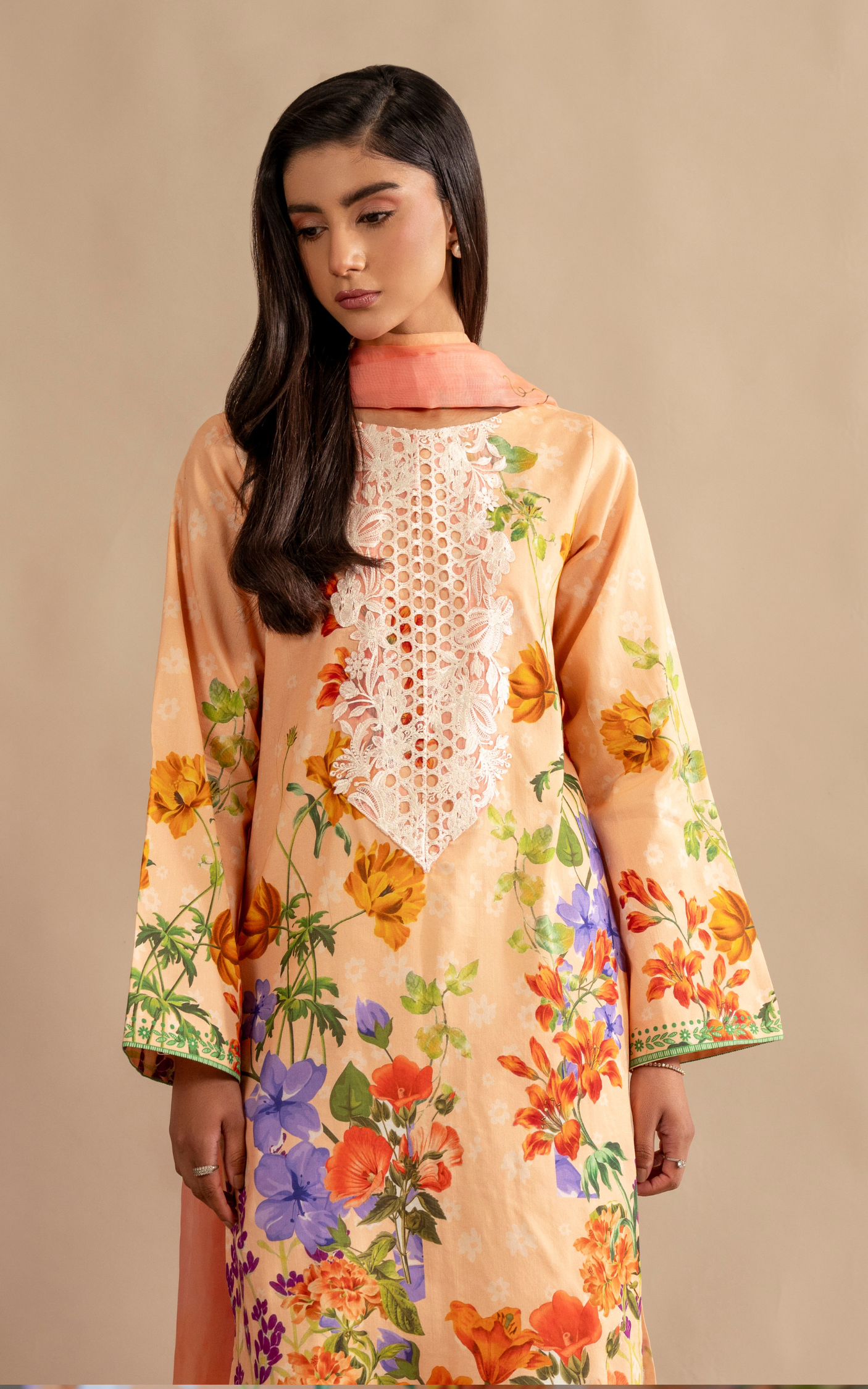 Marigold Muse MSSL-11 | 3pcs Embroidered Stitched Summer