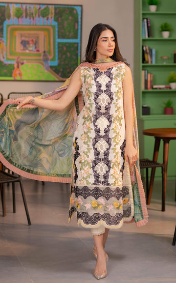 MYSTIQUE (RRL-09) | Unstitched Lawn’24 - Shop Now at Asifa and Nabeel