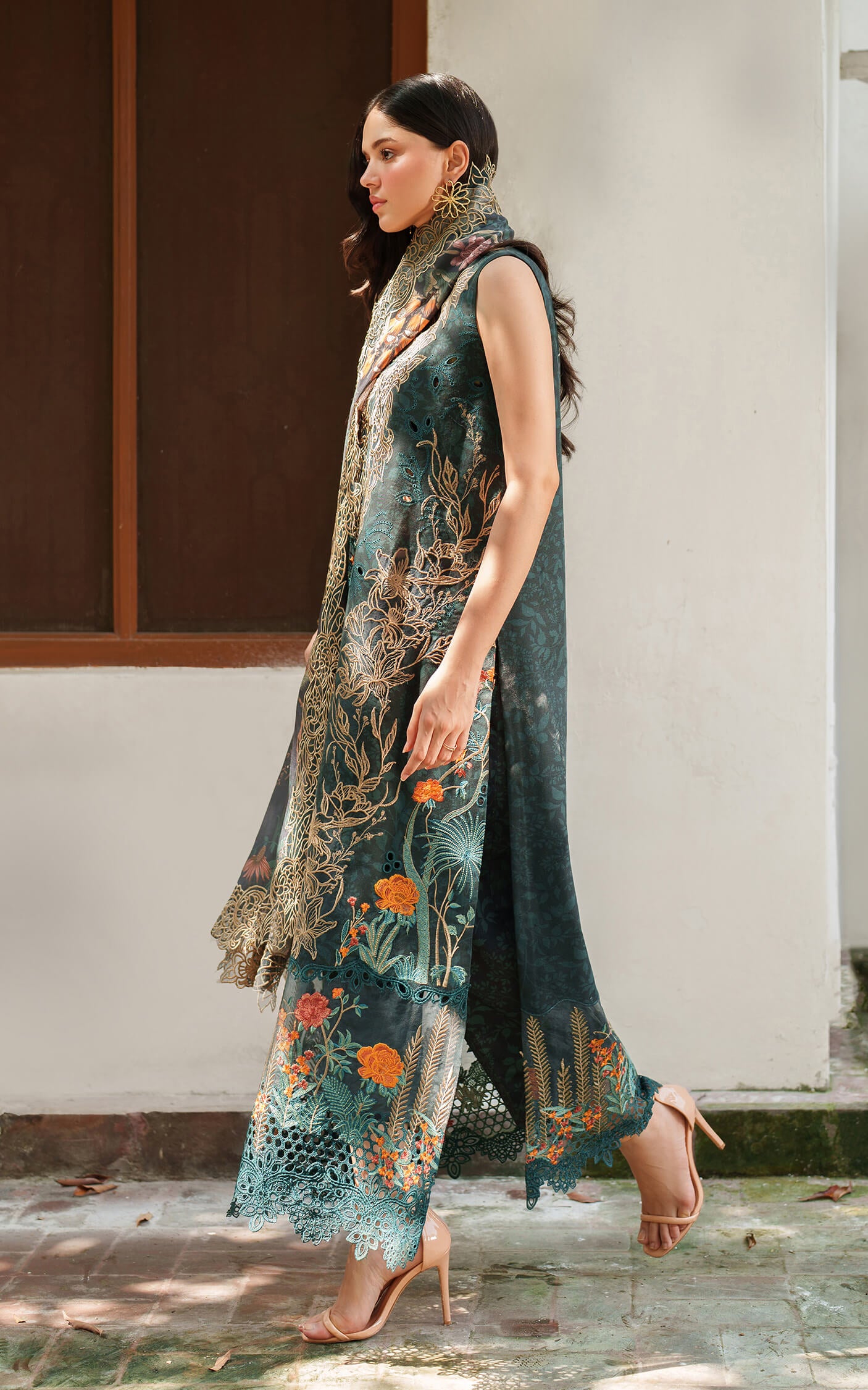 Nora LWC25-01 | 3pcs Embroidered Unstitched Winter