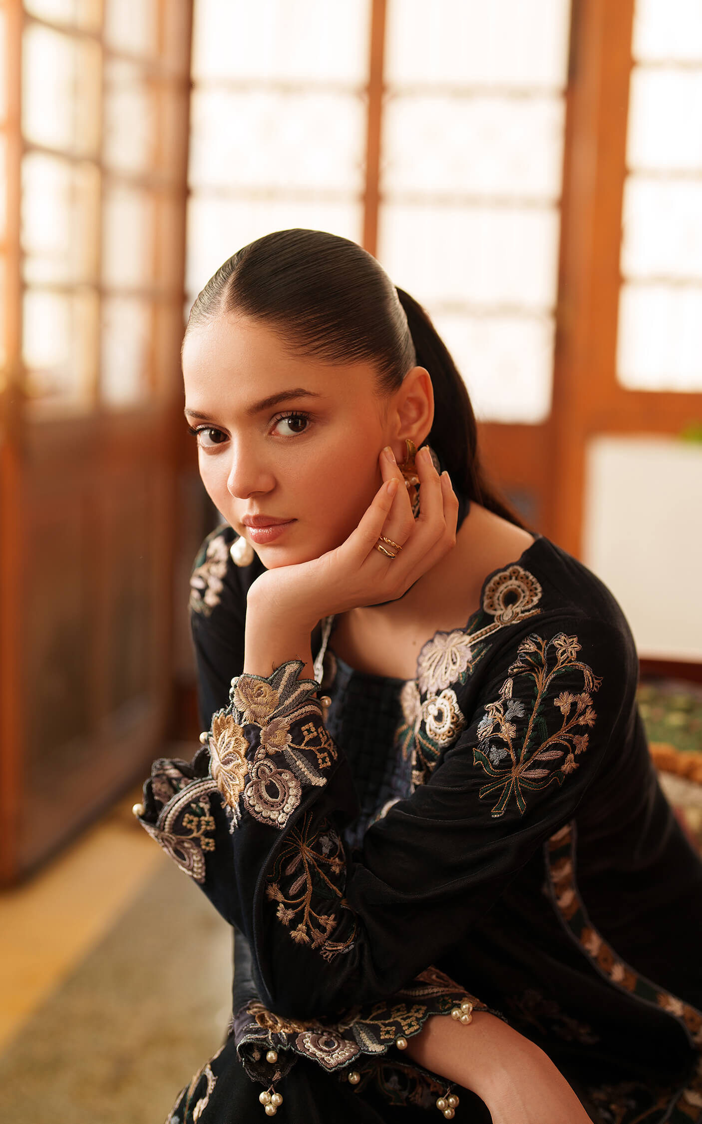 Opal LWC25-07 | 3pcs Embroidered Unstitched Winter