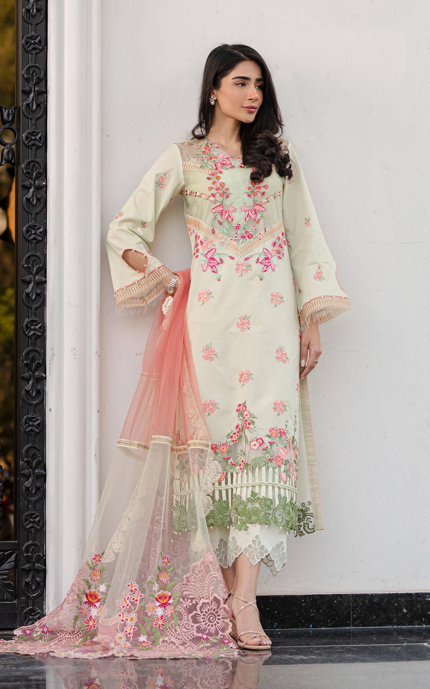 SERENE (RRL-07) | Unstitched Lawn’24 - Shop Now at Asifa and Nabeel