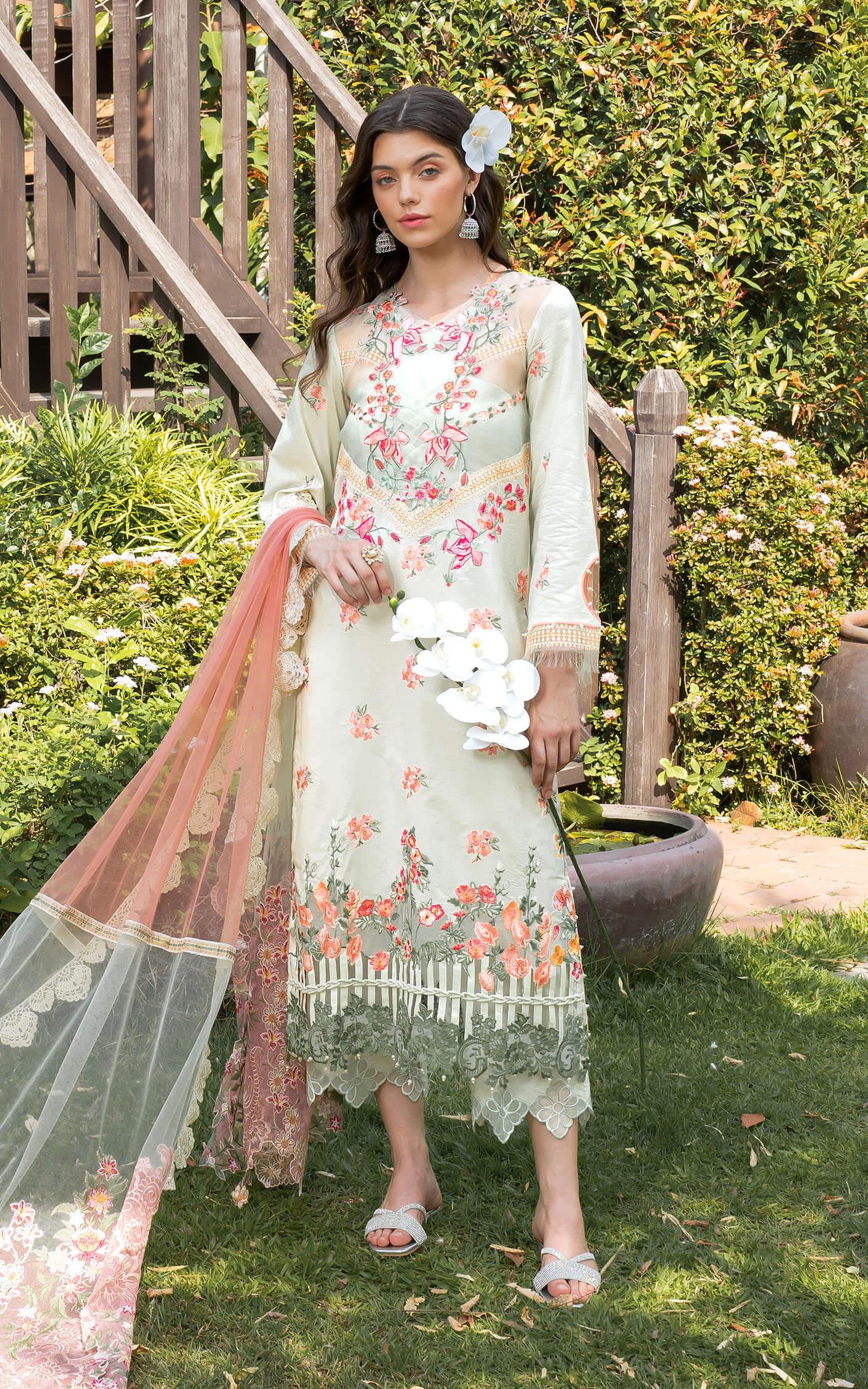 SERENE (RRL-07) | Unstitched Lawn’24 - Shop Now at Asifa and Nabeel