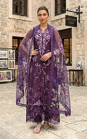 Plum Royale (SL26-10) | 3pcs Embroidered Stitched Summer