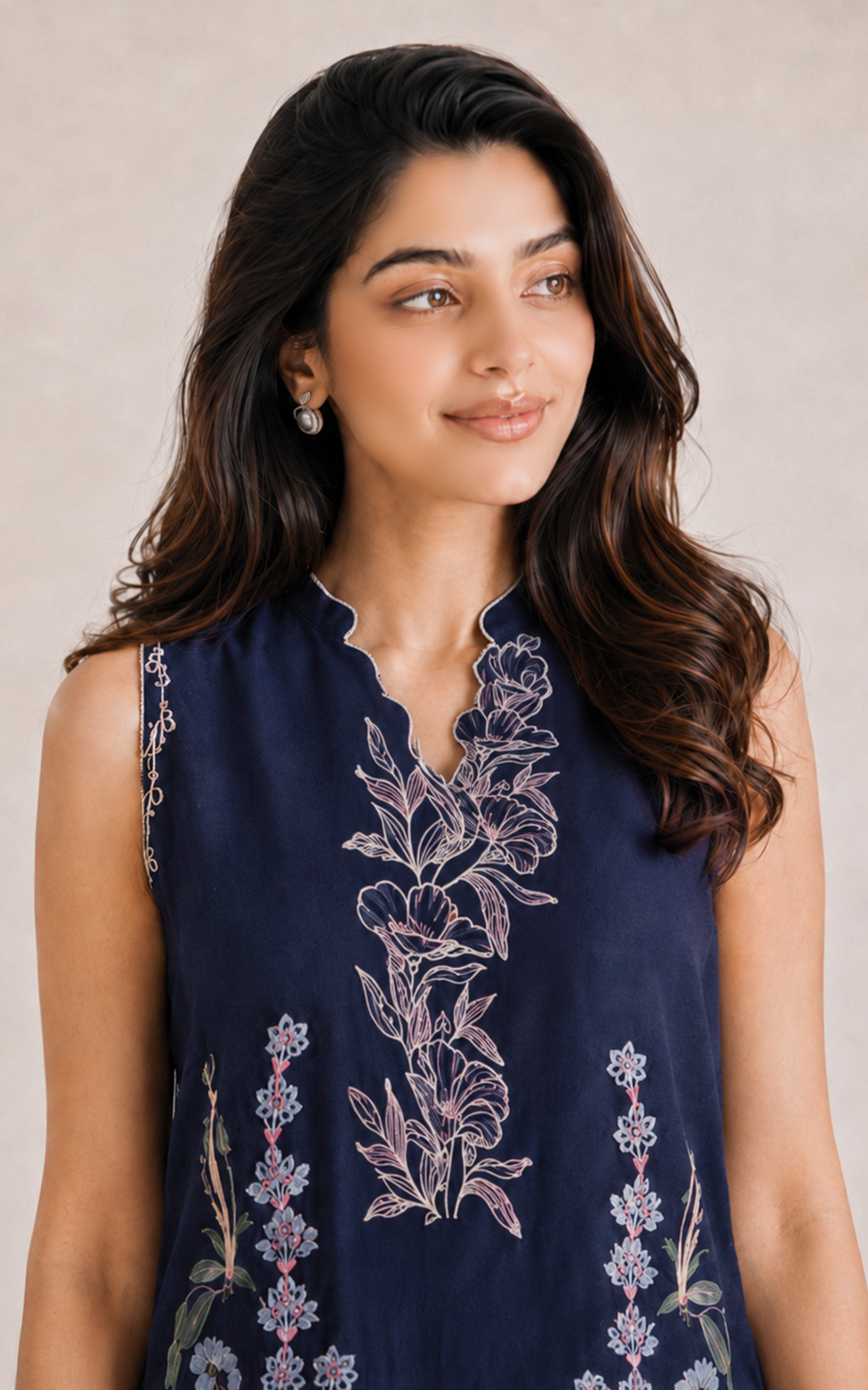 Azure Blue (SL26-14) | 3pcs Embroidered Unstitched Summer