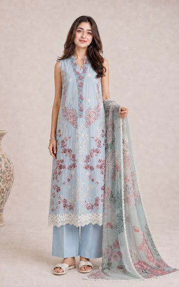Ice Escape (SL26-15) | 3pcs Embroidered Unstitched Summer
